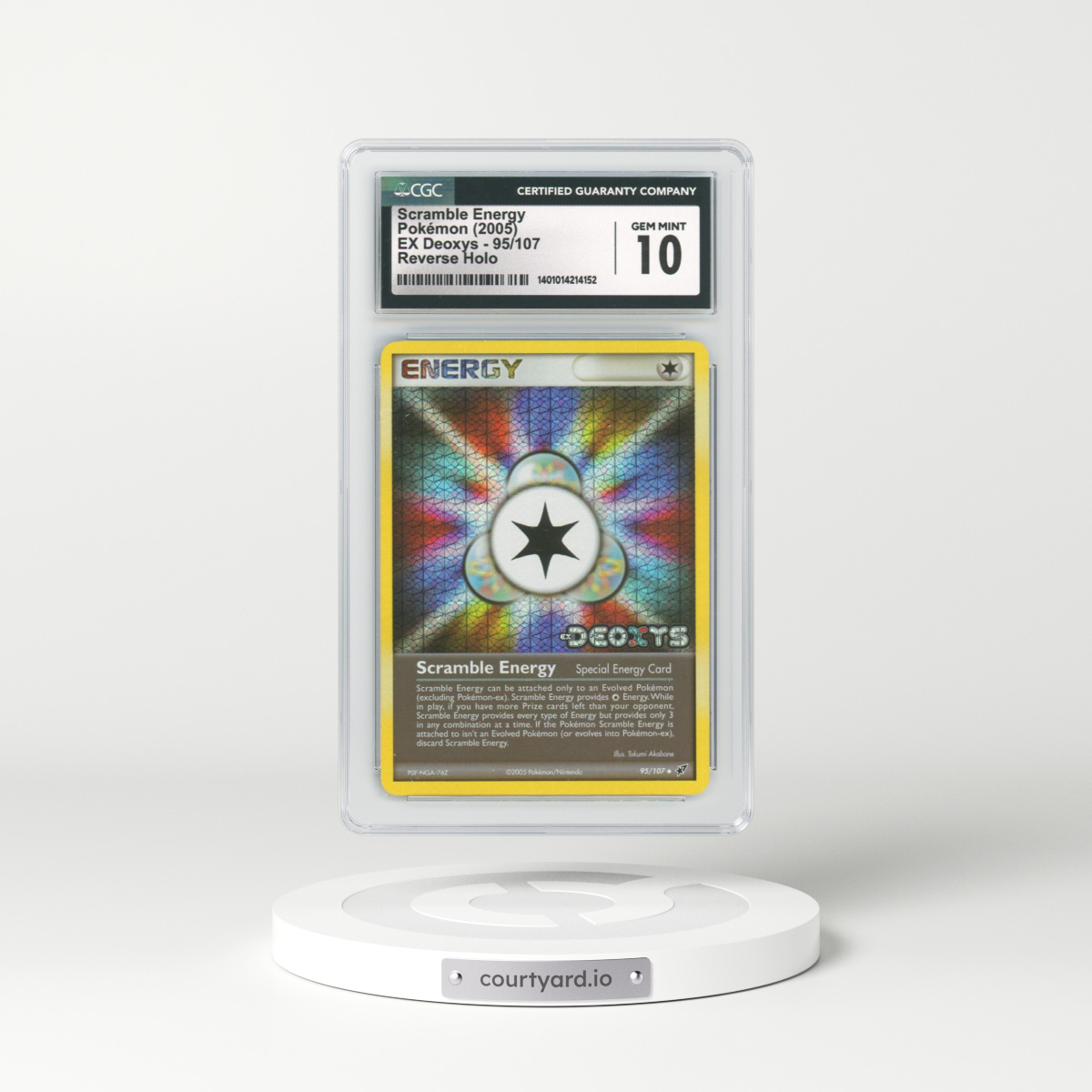 2005 EX Deoxys #95 Scramble Energy - Holo (CGC 10 GEM MINT)