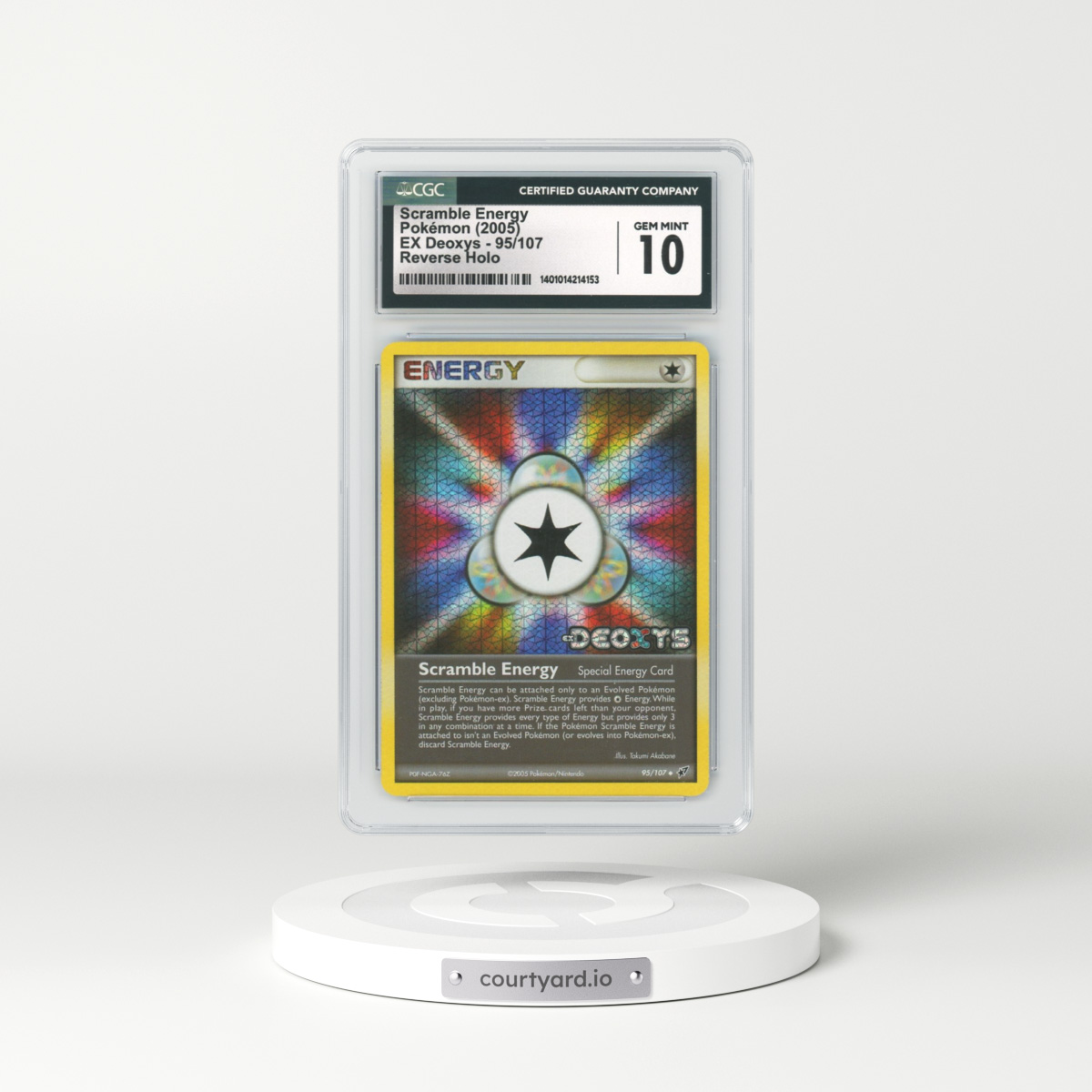 2005 EX Deoxys #95 Scramble Energy - Holo (CGC 10 GEM MINT)