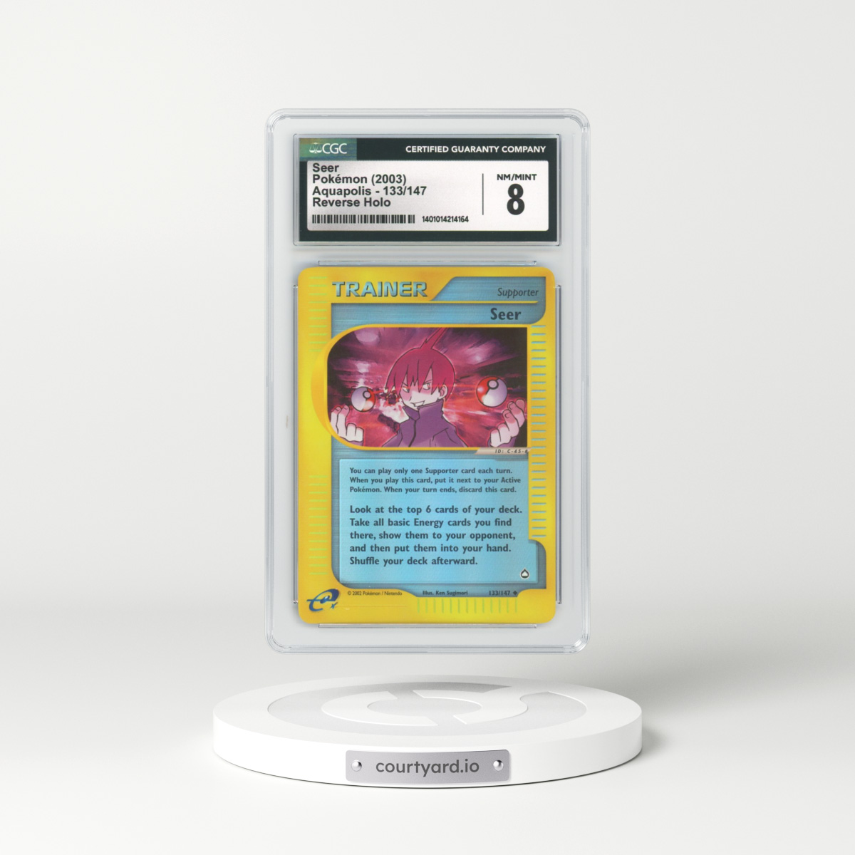 2003 Aquapolis #133 Seer - Holo e-Card Symbol (CGC 8 NM-MT)