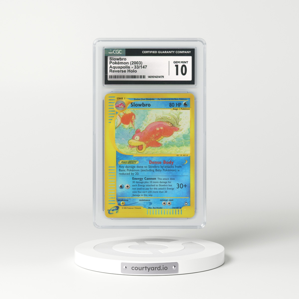 2003 Aquapolis #33 Slowbro - Holo (CGC 10 GEM MINT)