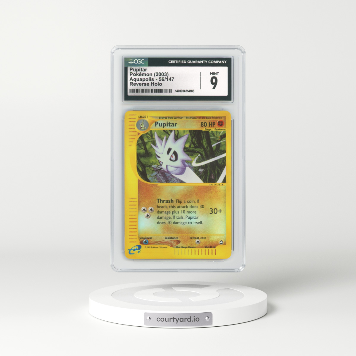 2003 Aquapolis #56 Pupitar - Holo e-Card Symbol (CGC 9 MINT)