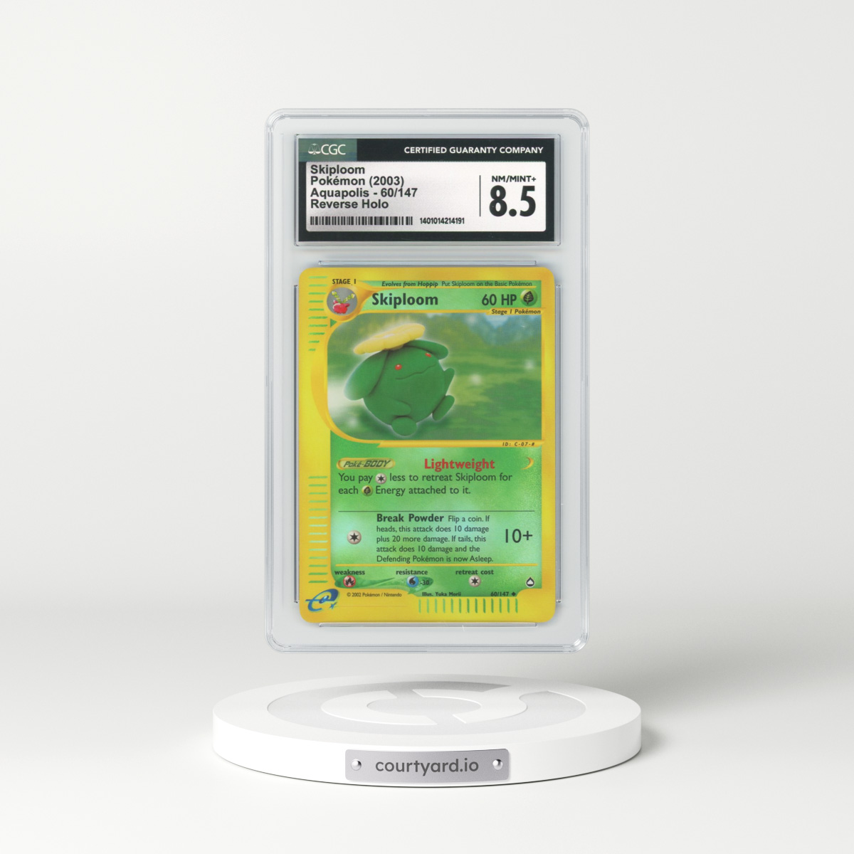 2003 Aquapolis #60 Skiploom - Holo e-Card Symbol (CGC 8.5 NM-MT+)