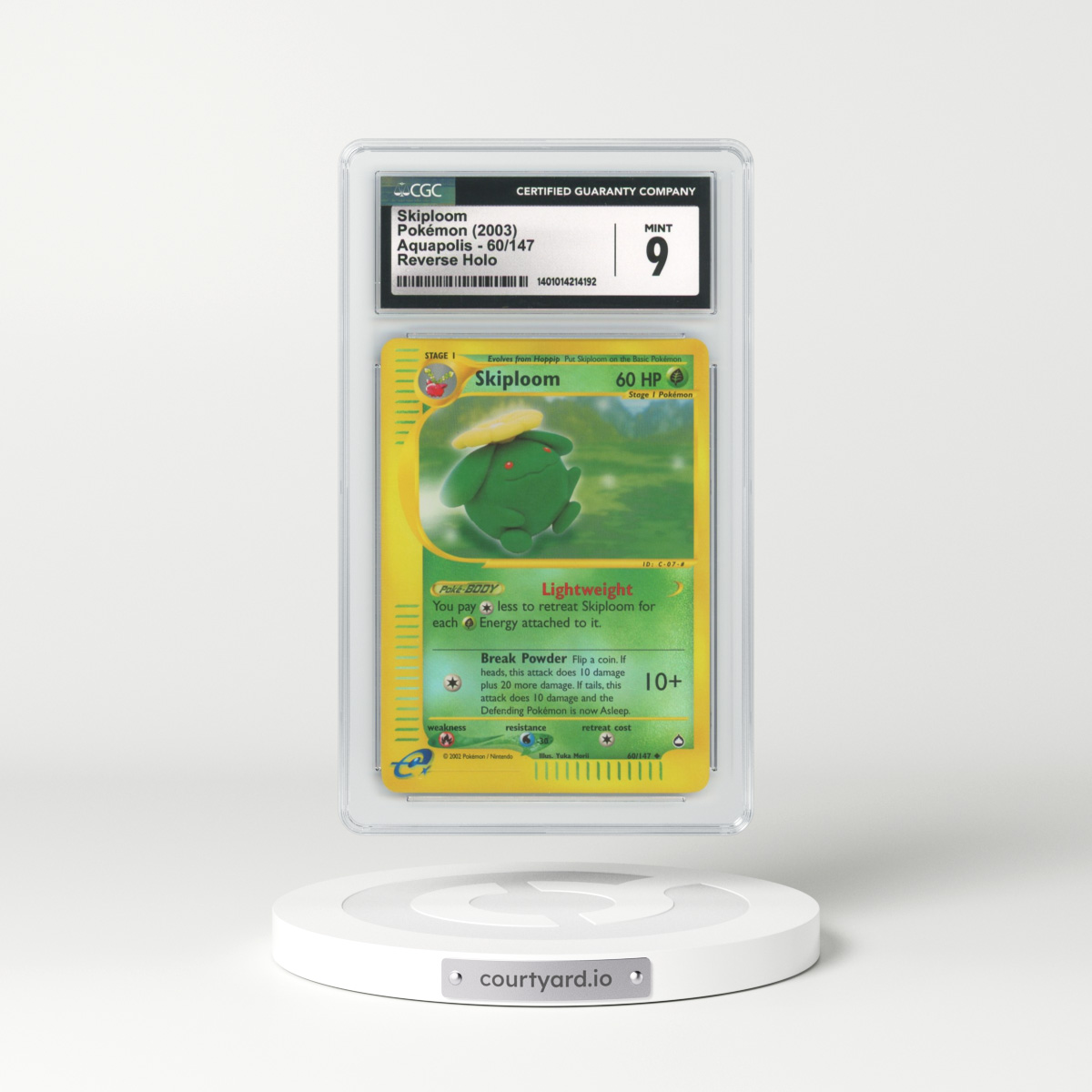 2003 Aquapolis #60 Skiploom - Holo e-Card Symbol (CGC 9 MINT)
