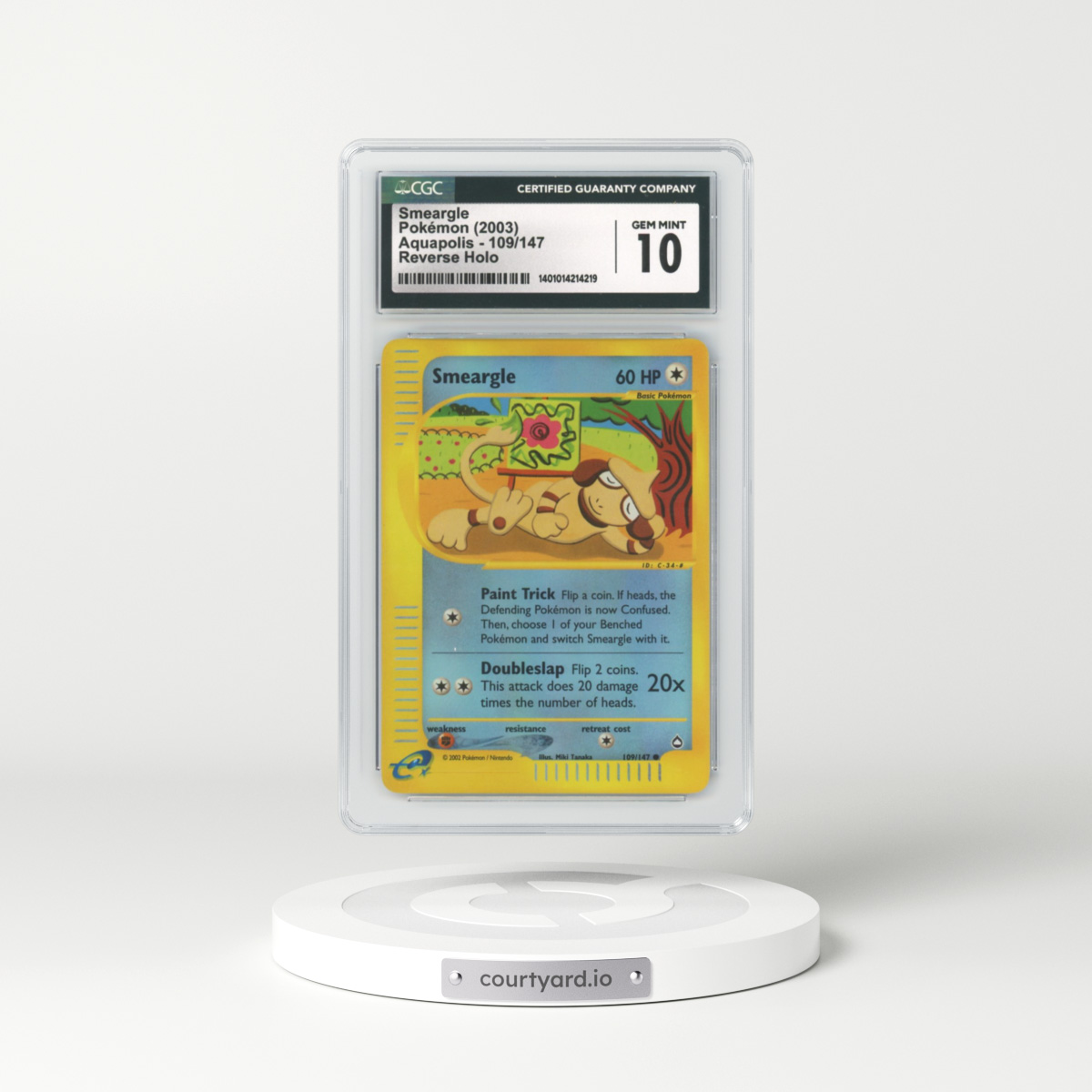 2003 Aquapolis #109 Smeargle - Holo (CGC 10 GEM MINT)