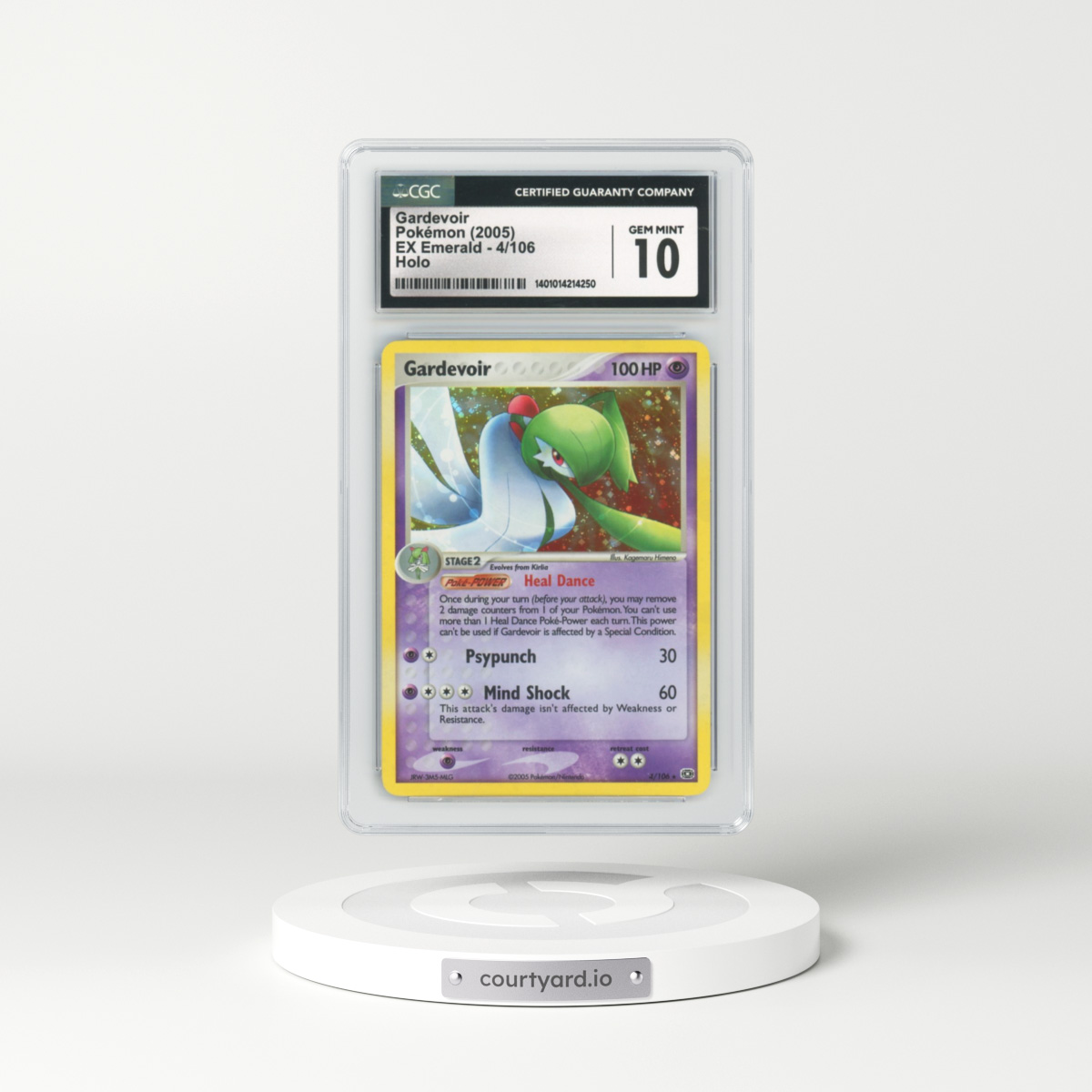 2005 EX Emerald #4 Gardevoir - Holo (CGC 10 GEM MINT)