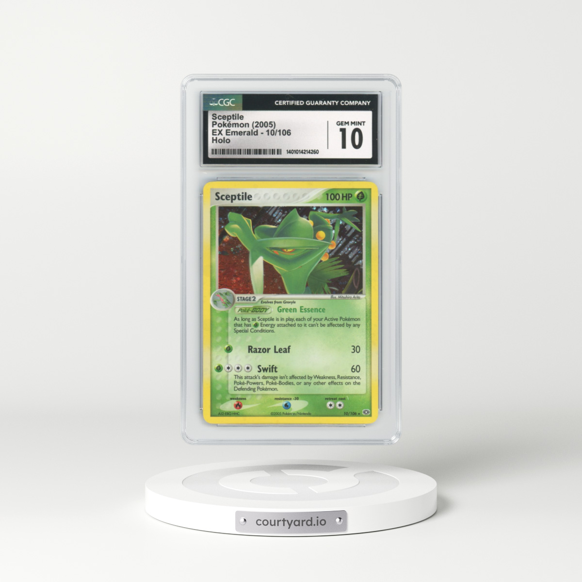 2005 EX Emerald #10 Sceptile - Holo (CGC 10 GEM MINT)