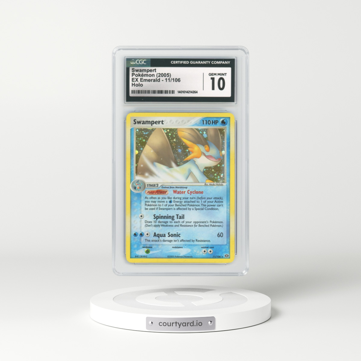 2005 EX Emerald #11 Swampert - Holo (CGC 10 GEM MINT)