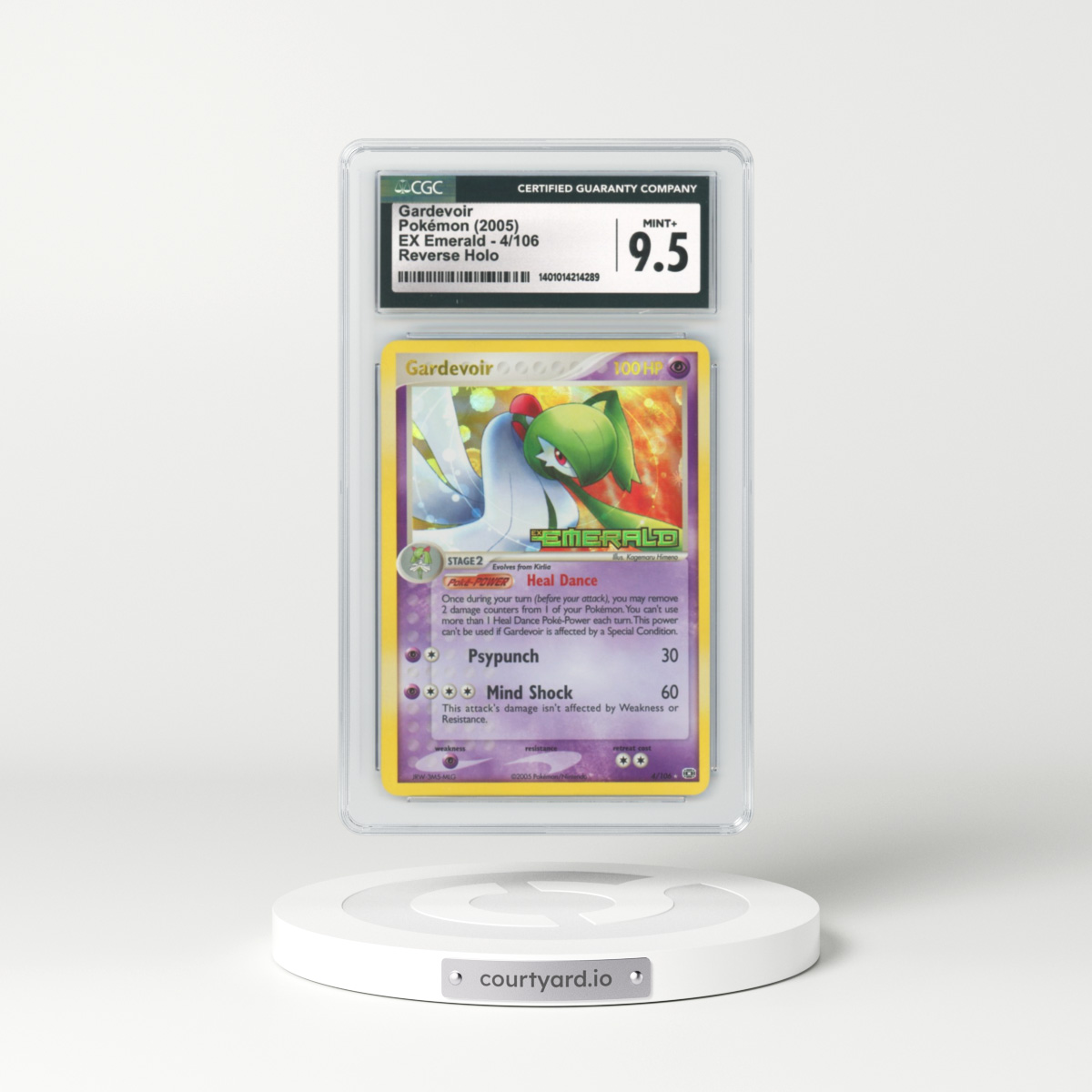 2005 EX Emerald #4 Gardevoir - Holo (CGC 9.5 MINT+)