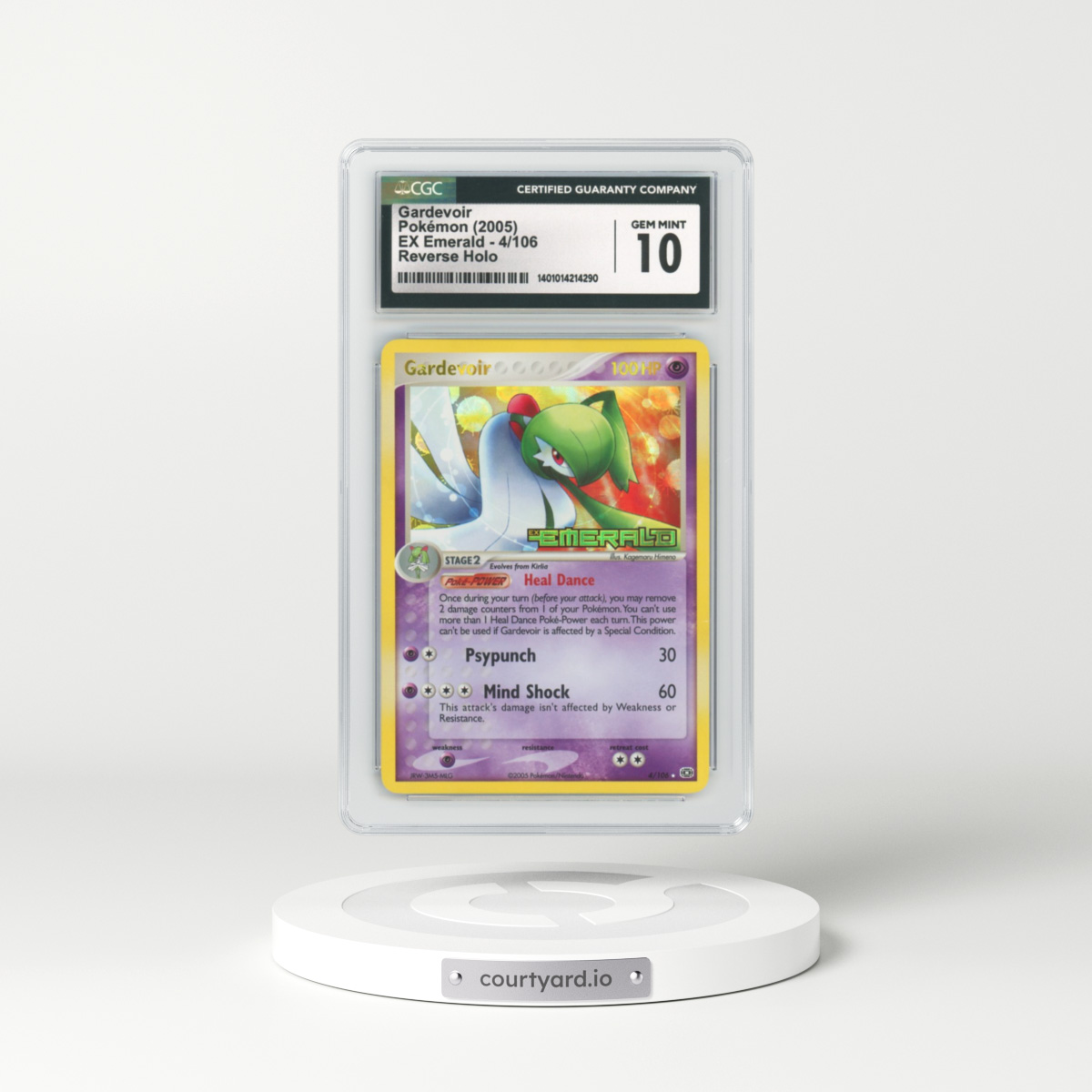 2005 EX Emerald #4 Gardevoir - Holo (CGC 10 GEM MINT)