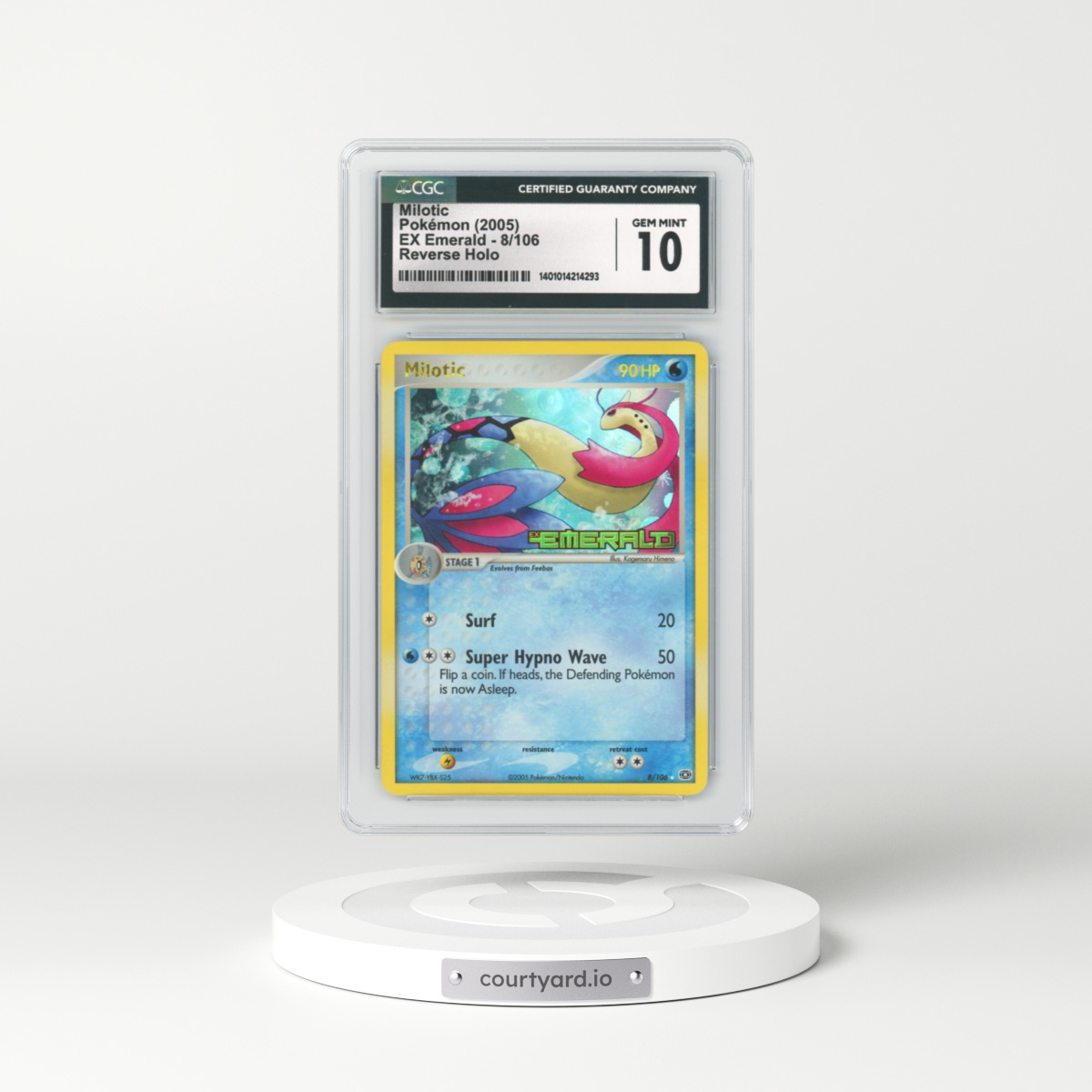 2005 EX Emerald #8 Milotic - Holo (CGC 10 GEM MINT)