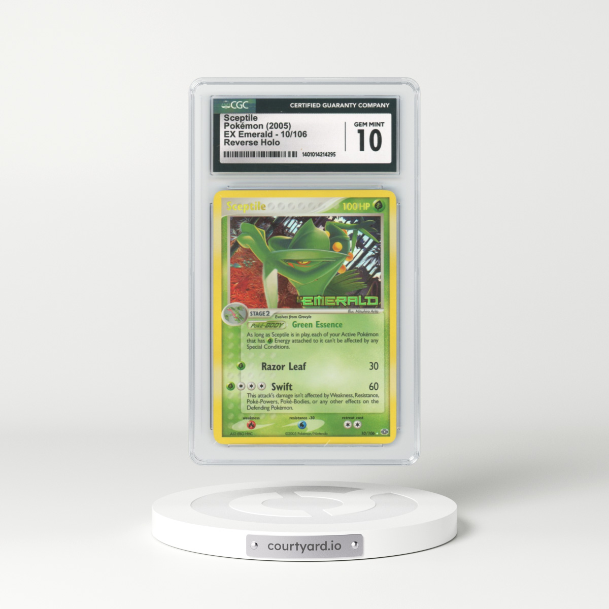 2005 EX Emerald #10 Sceptile - Holo (CGC 10 GEM MINT)