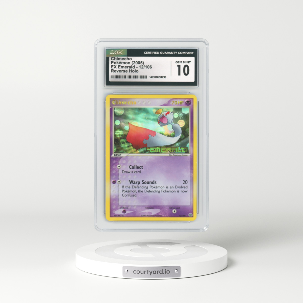 2005 EX Emerald #12 Chimecho - Holo (CGC 10 GEM MINT)