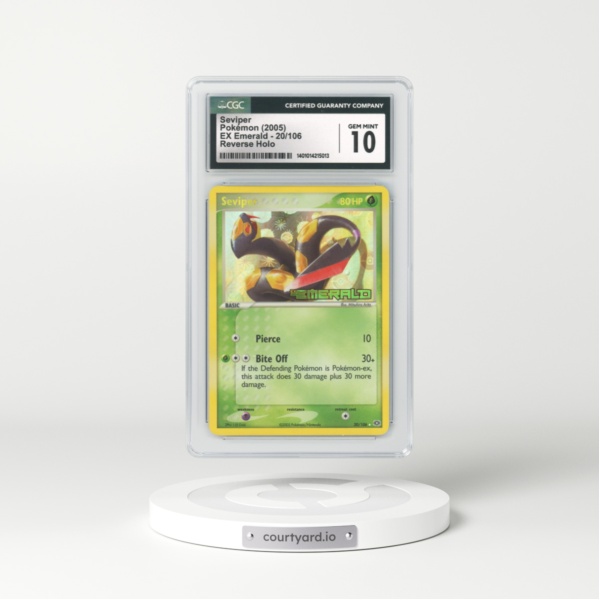 2005 EX Emerald #20 Seviper - Holo (CGC 10 GEM MINT)