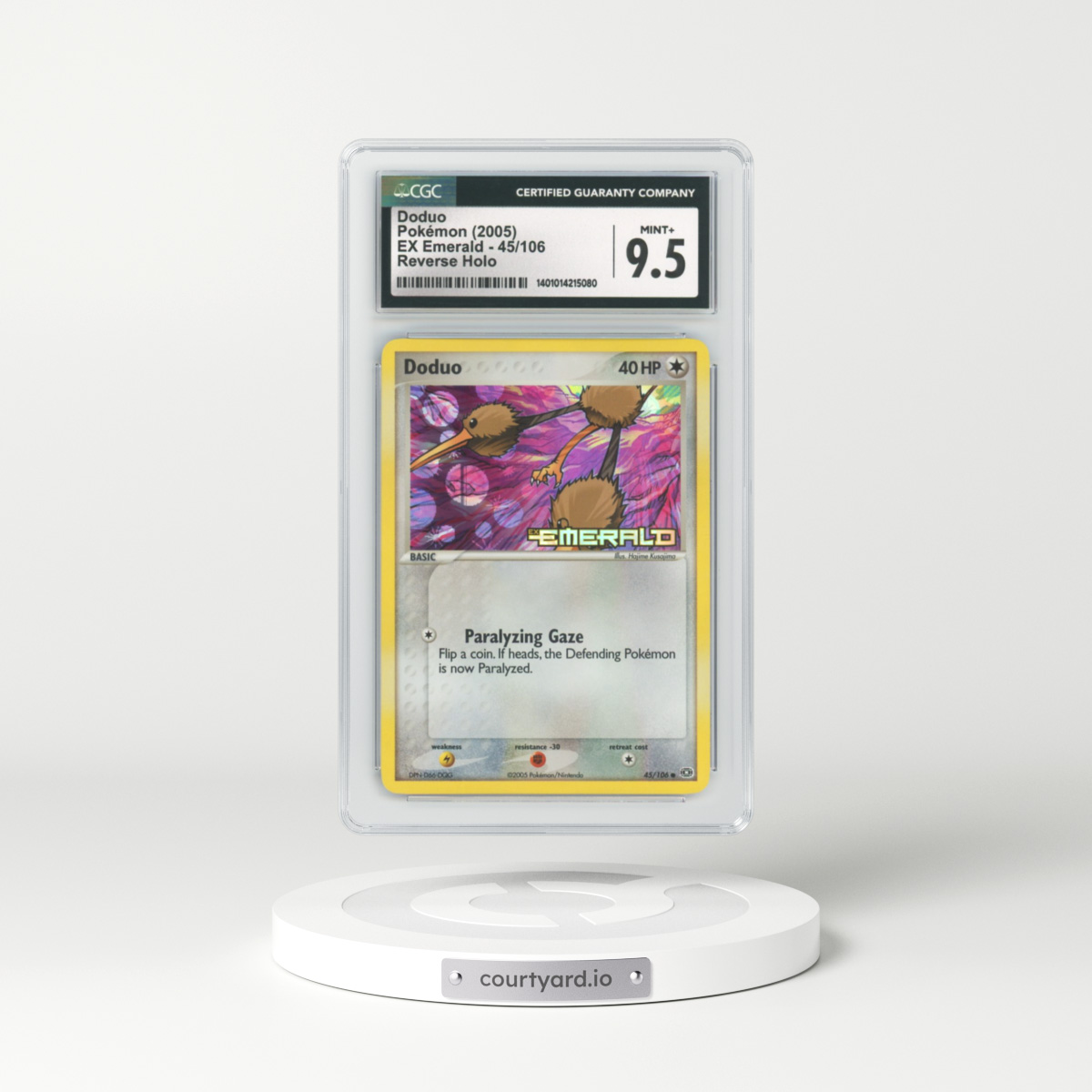 2005 EX Emerald #45 Doduo - Holo (CGC 9.5 MINT+)