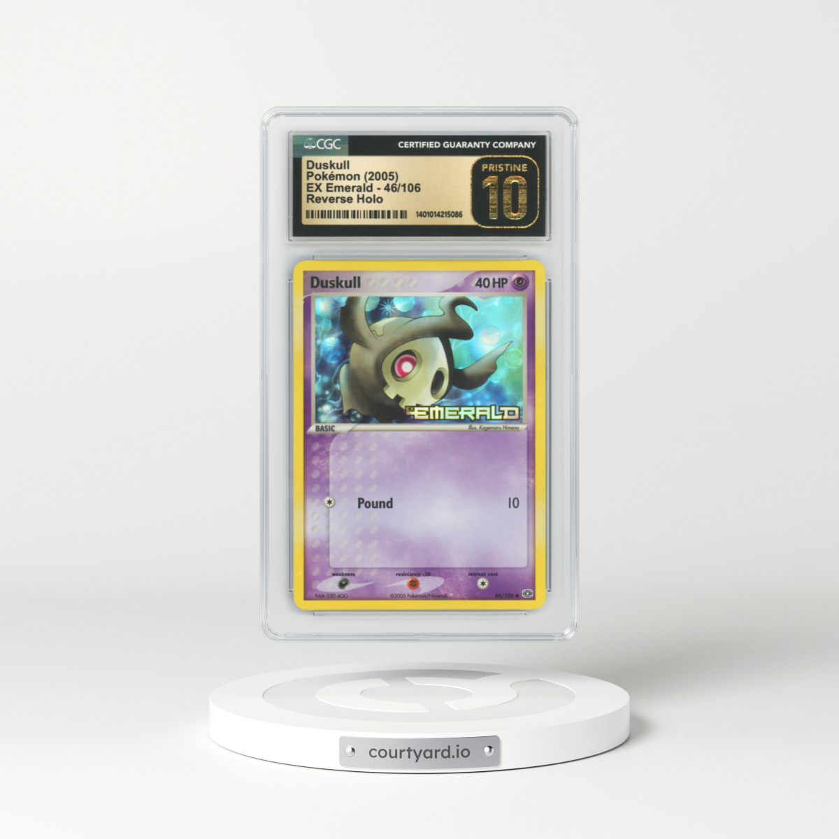 2005 EX Emerald #46 Duskull - Holo (CGC 10 PRISTINE)