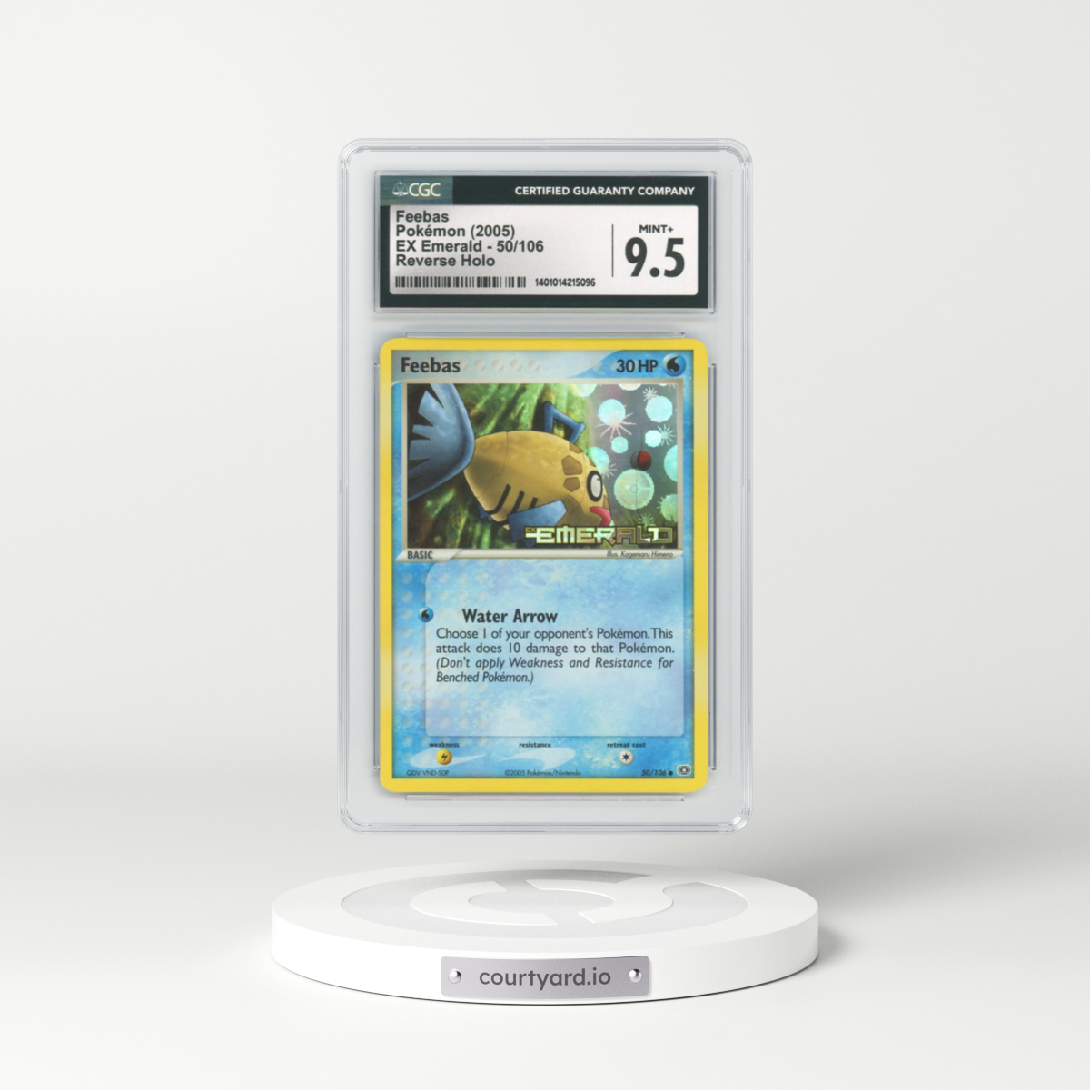 2005 EX Emerald #50 Feebas - Holo (CGC 9.5 MINT+)