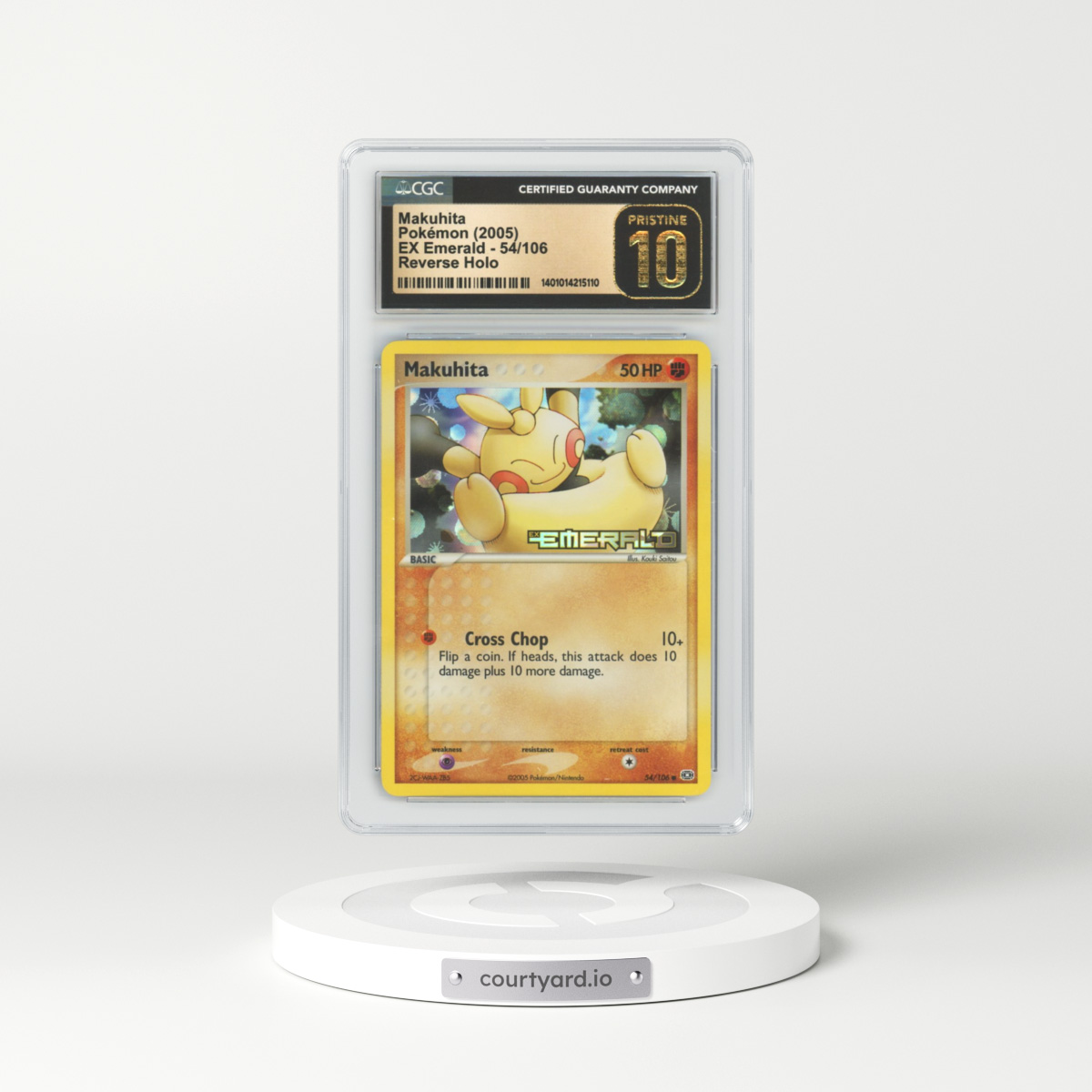 2005 EX Emerald #54 Makuhita - Holo (CGC 10 PRISTINE)