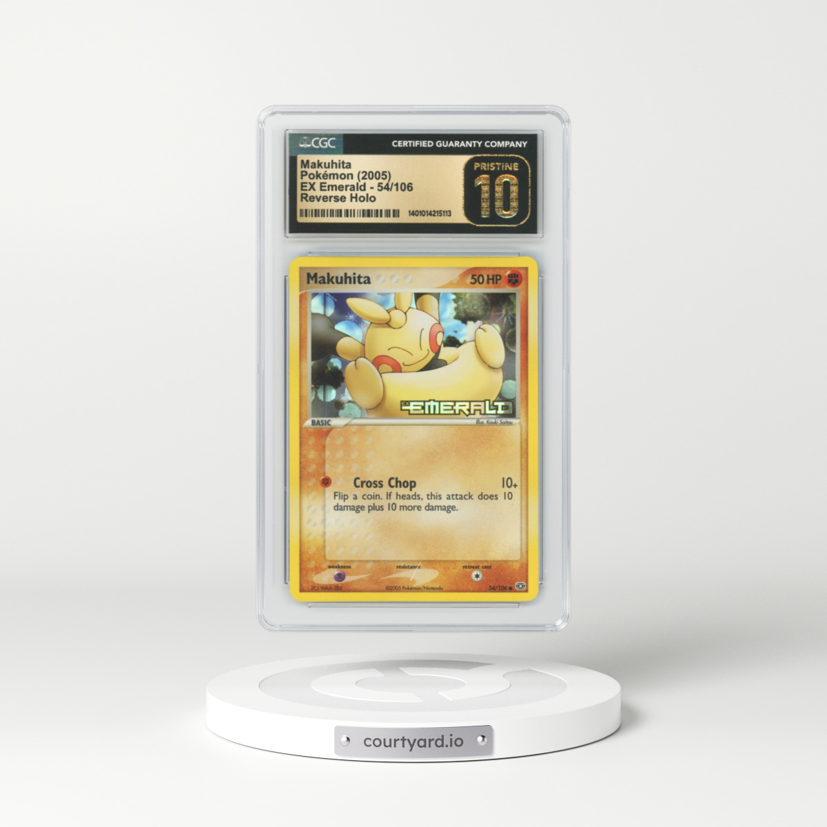 2005 EX Emerald #54 Makuhita - Holo (CGC 10 PRISTINE)