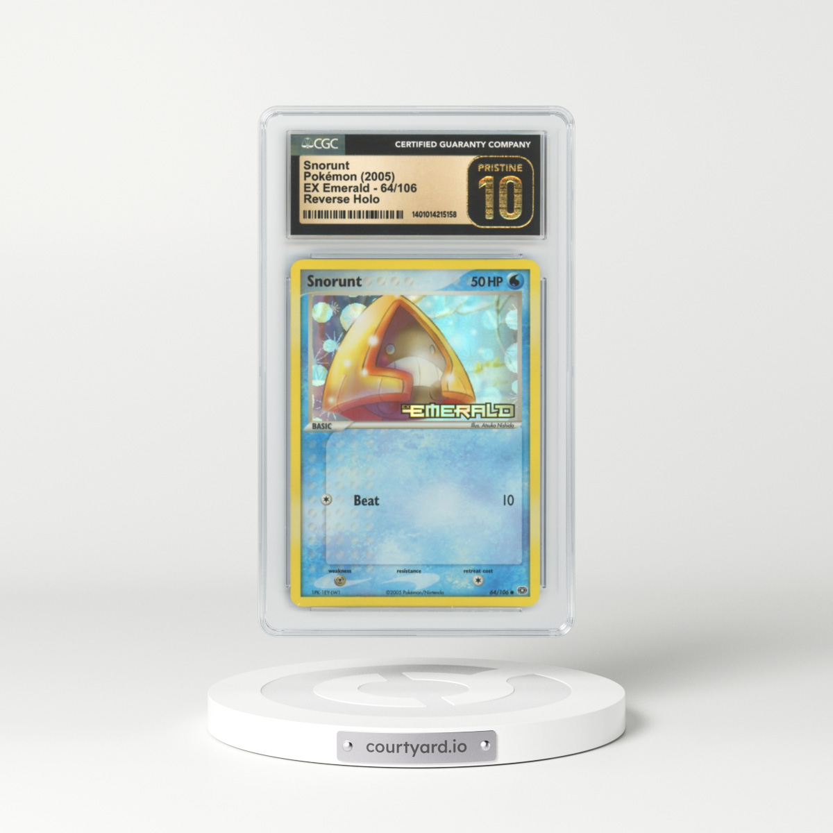 2005 EX Emerald #64 Snorunt - Holo (CGC 10 PRISTINE)