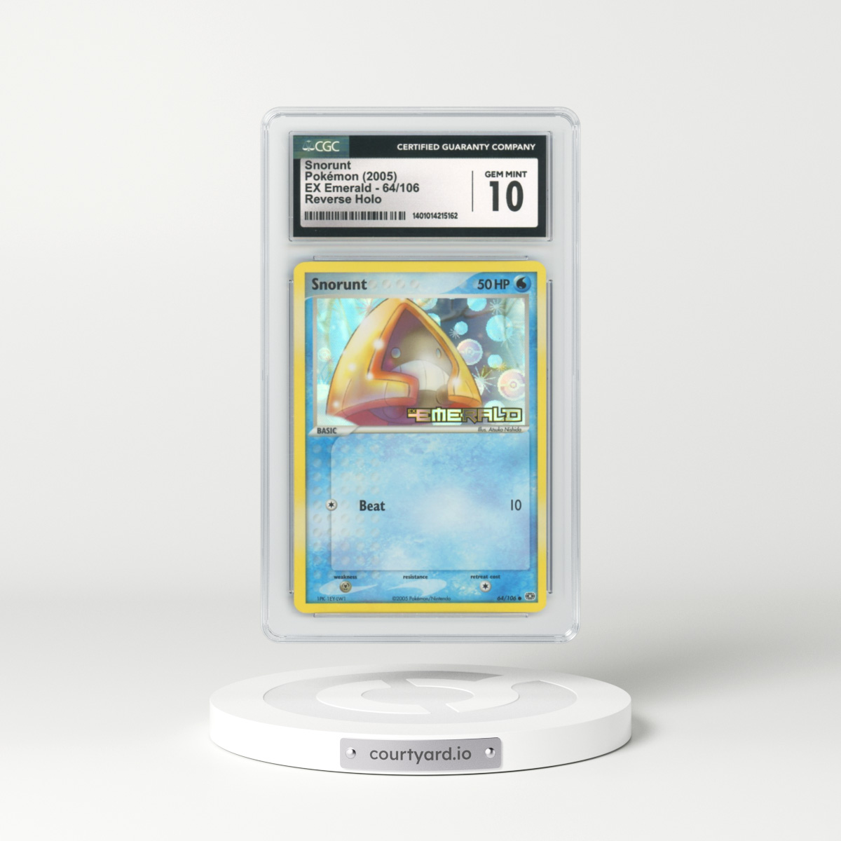 2005 EX Emerald #64 Snorunt - Holo (CGC 10 GEM MINT)