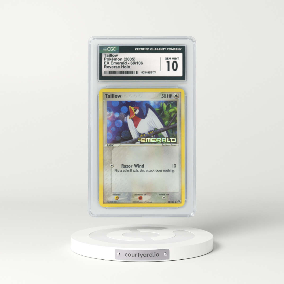 2005 EX Emerald #68 Taillow - Holo (CGC 10 GEM MINT)