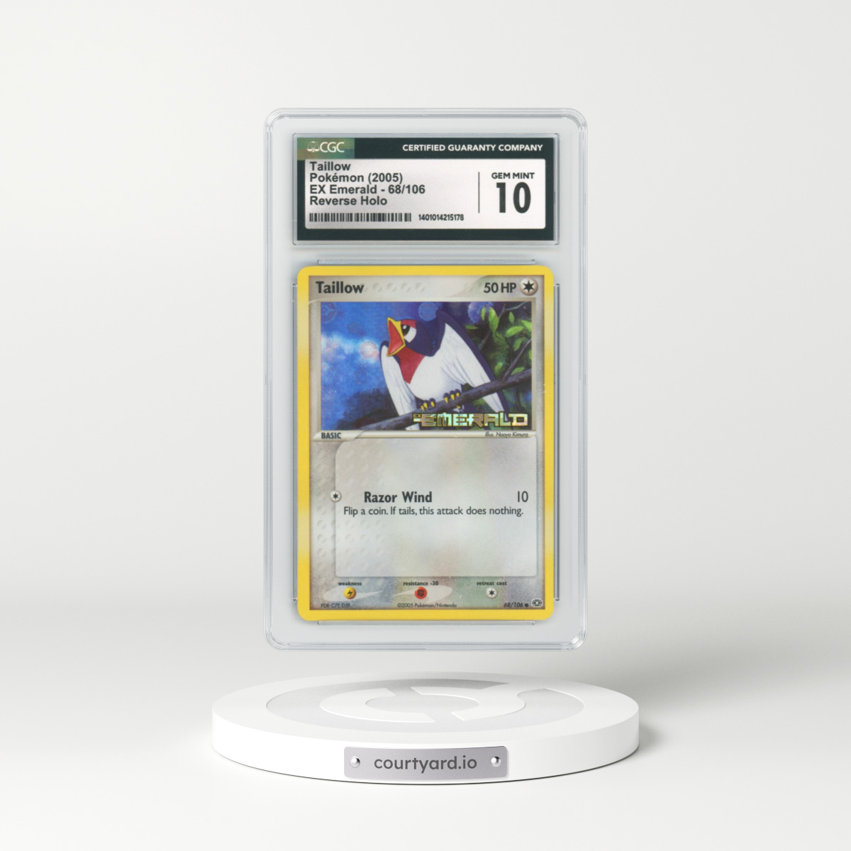 2005 EX Emerald #68 Taillow - Holo (CGC 10 GEM MINT)