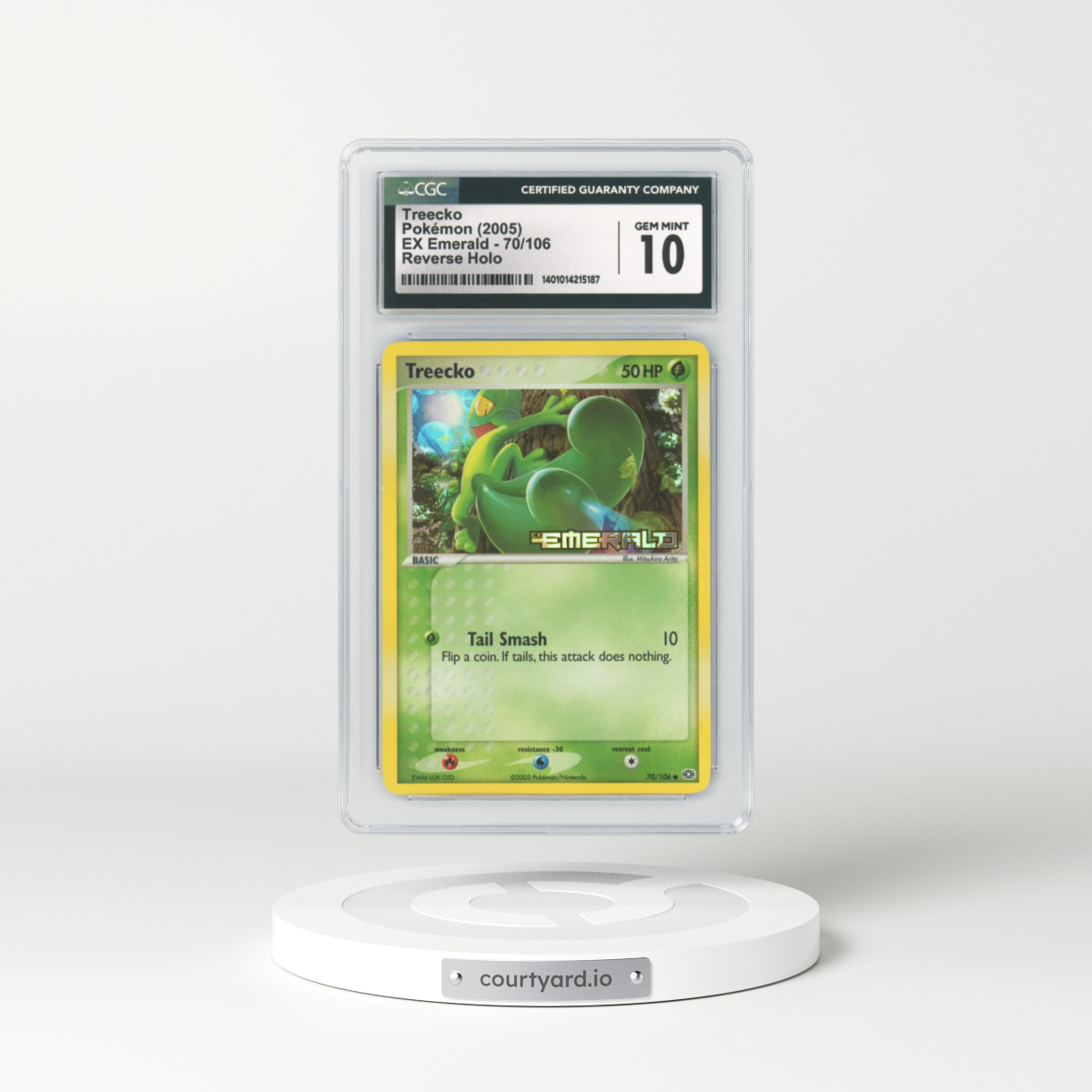 2005 EX Emerald #70 Treecko - Holo (CGC 10 GEM MINT)