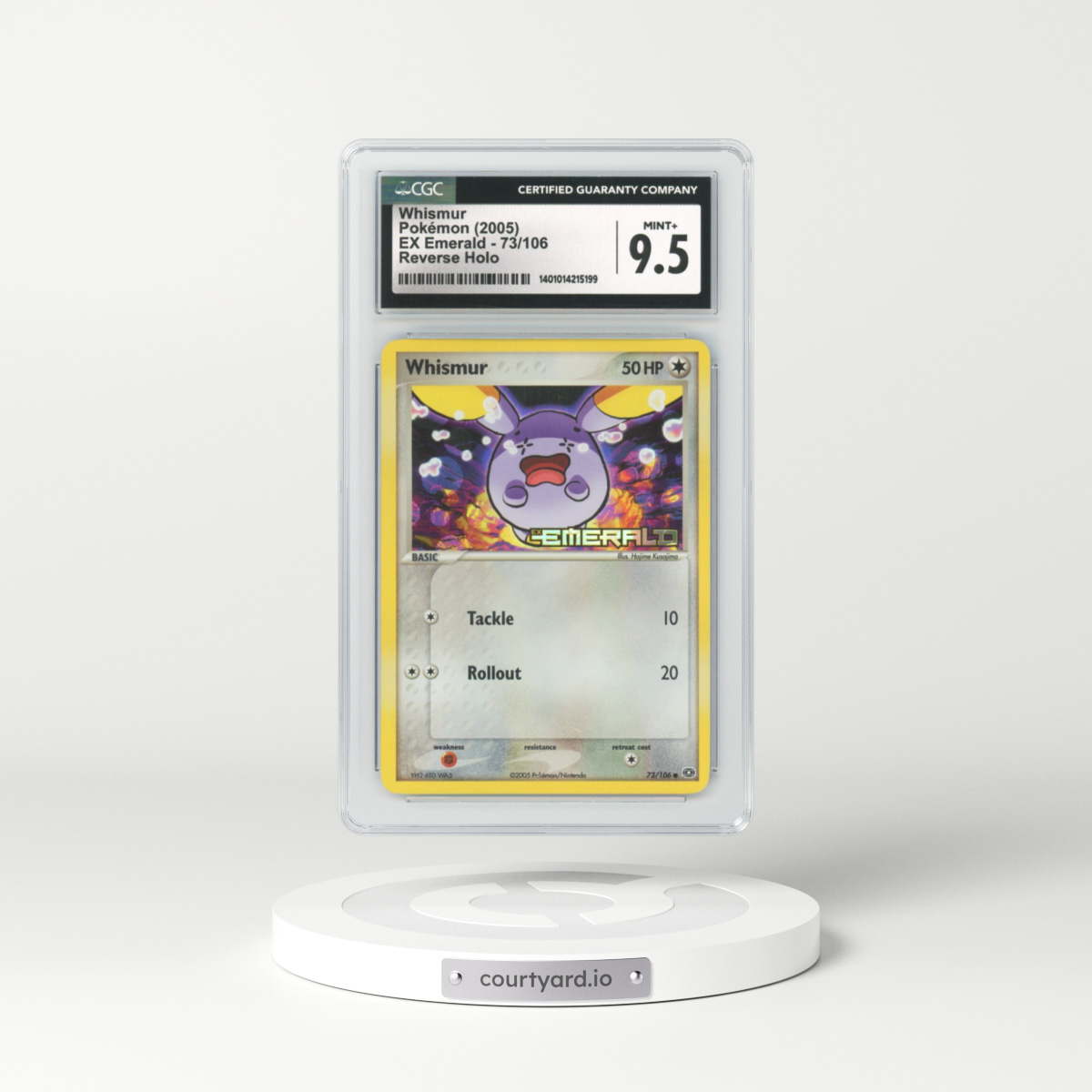 2005 EX Emerald #73 Whismur - Holo (CGC 9.5 MINT+)