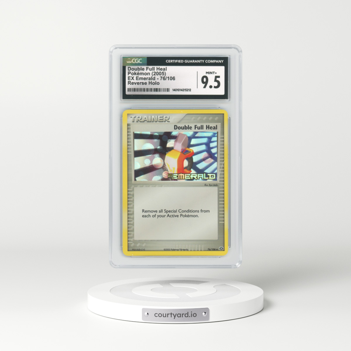 2005 EX Emerald #76 Double Full Heal - Holo (CGC 9.5 MINT+)