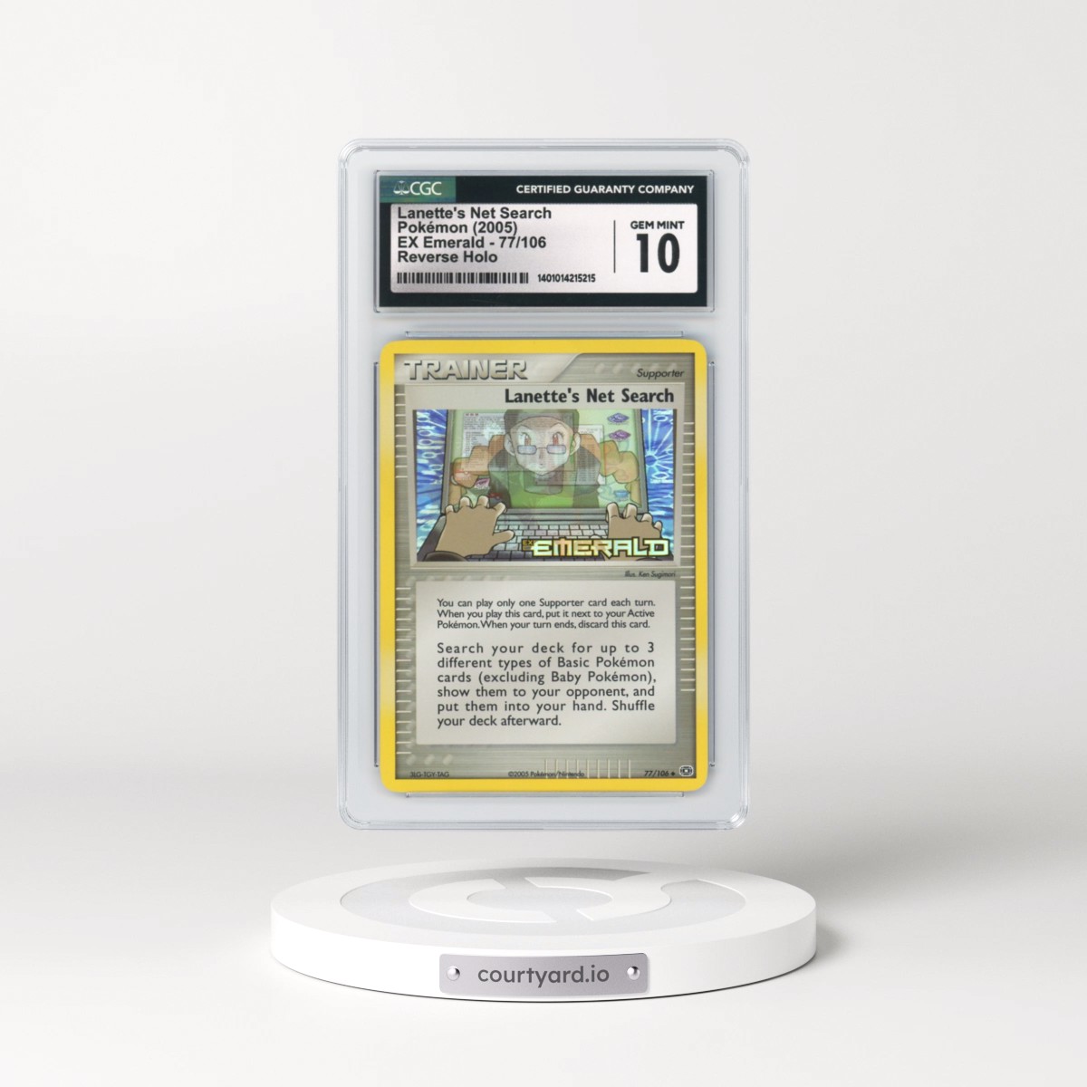 2005 EX Emerald #77 Lanette's Net Search - Holo (CGC 10 GEM MINT)