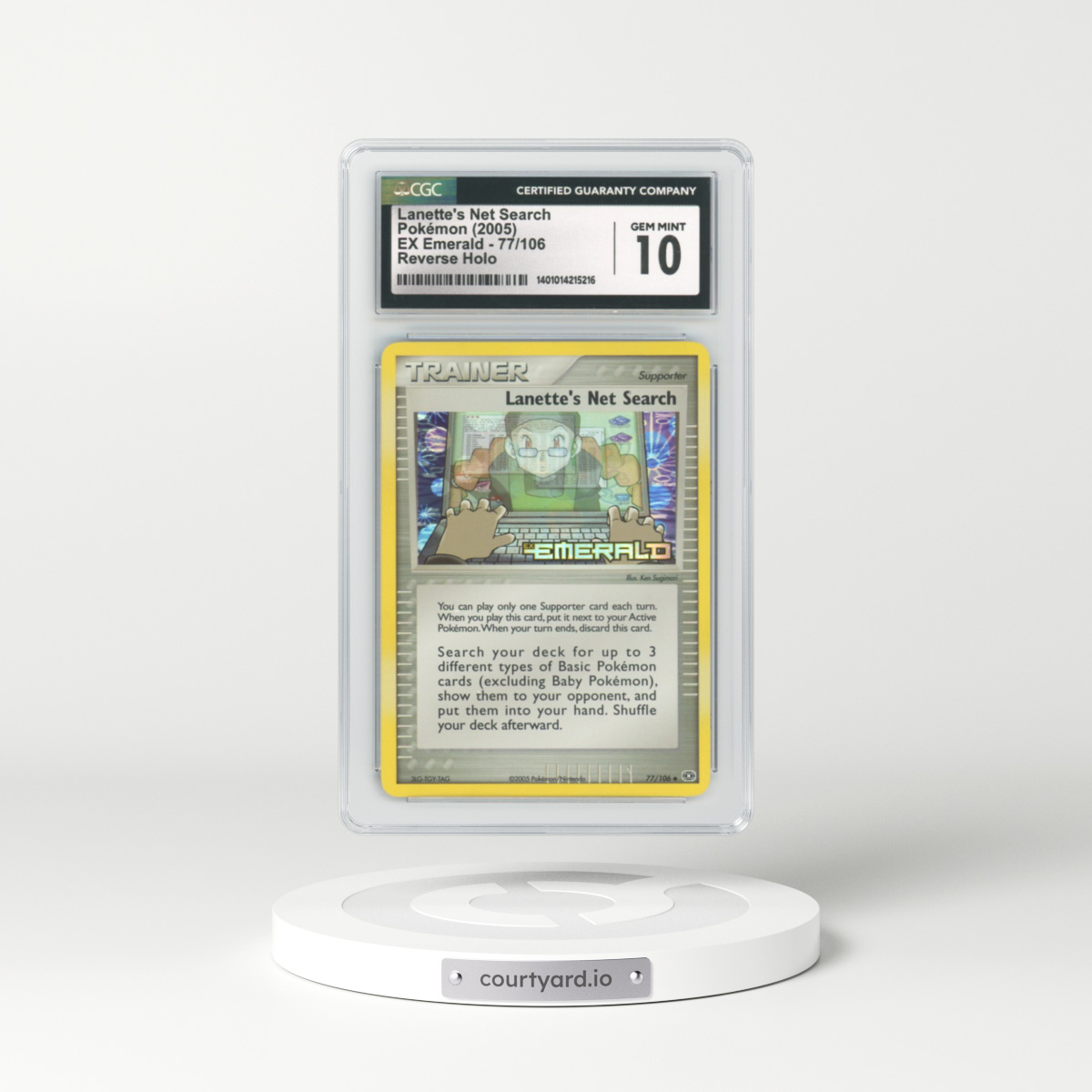 2005 EX Emerald #77 Lanette's Net Search - Holo (CGC 10 GEM MINT)