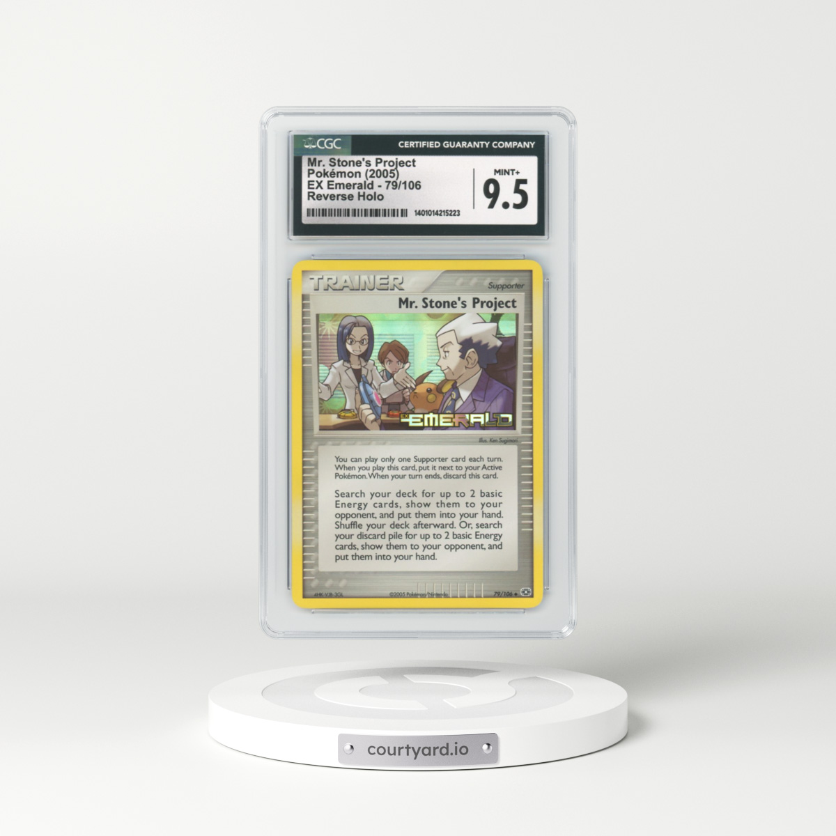 2005 EX Emerald #79 Mr. Stone's Project - Holo (CGC 9.5 MINT+)