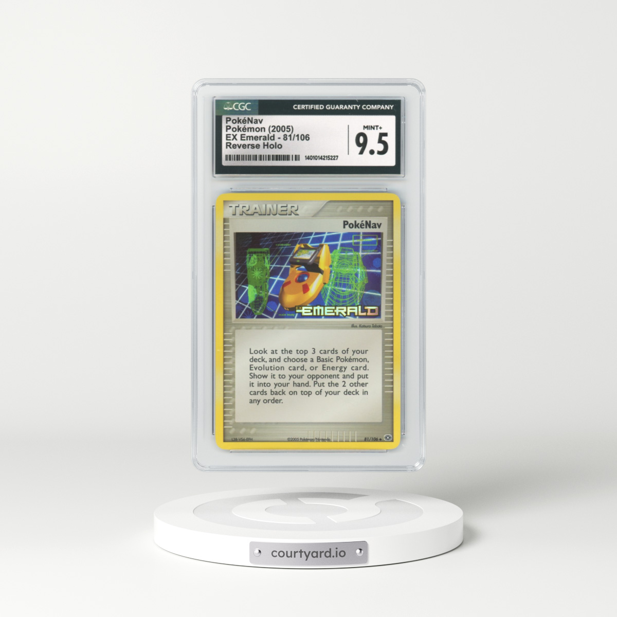 2005 EX Emerald #81 PokeNav - Holo (CGC 9.5 MINT+)