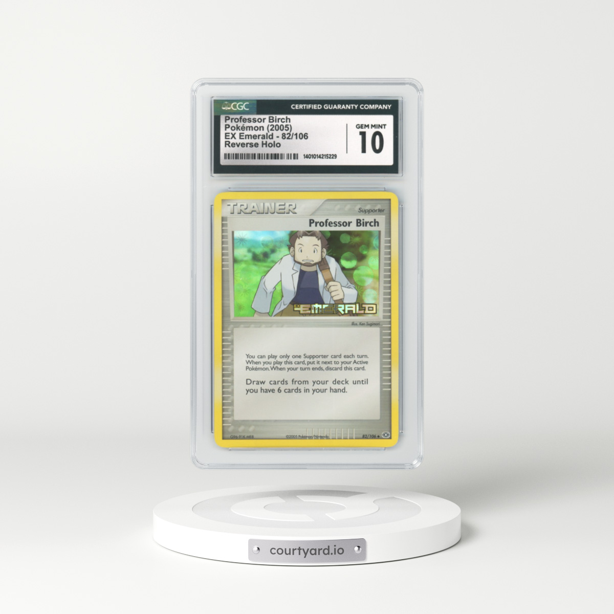 2005 EX Emerald #82 Professor Birch - Holo (CGC 10 GEM MINT)