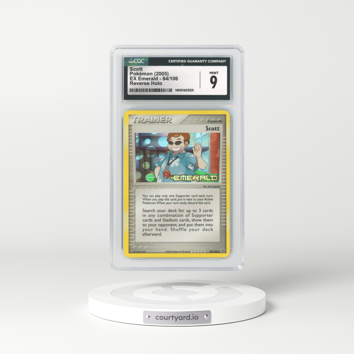 2005 EX Emerald #84 Scott - Holo (CGC 9 MINT)