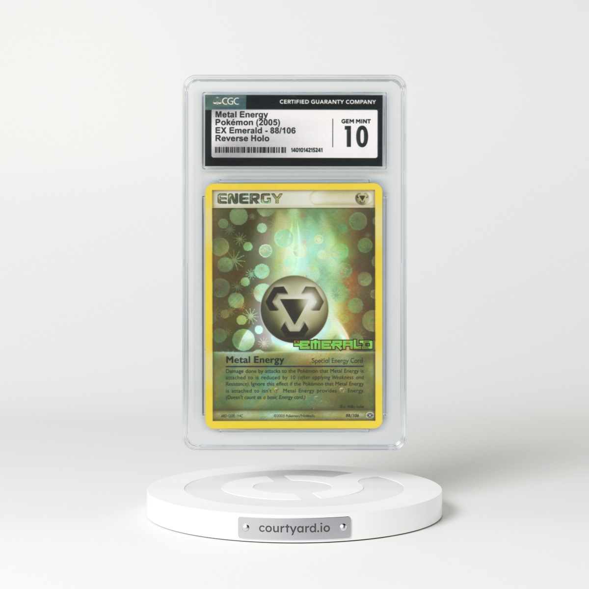 2005 EX Emerald #88 Metal Energy - Holo (CGC 10 GEM MINT)