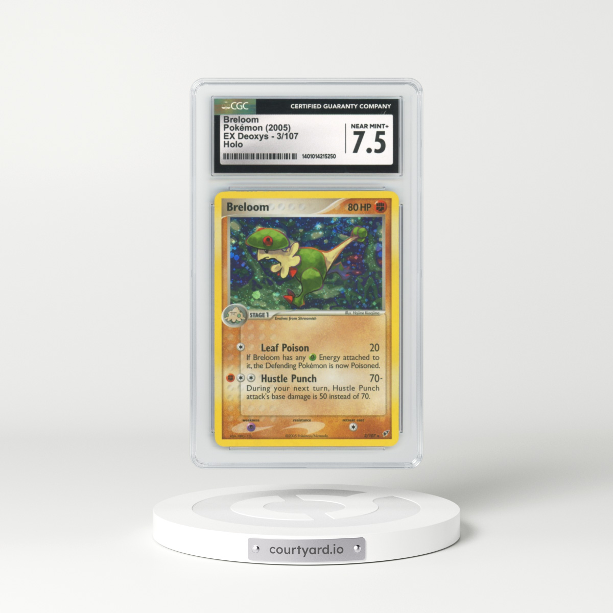2005 EX Deoxys #3 Breloom - Holo (CGC 7.5 NM+)