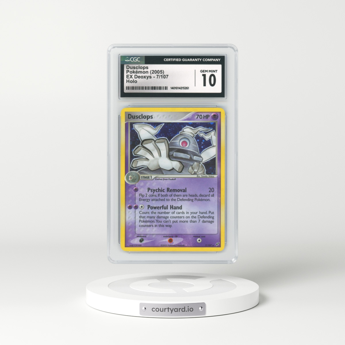 2005 EX Deoxys #7 Dusclops - Holo (CGC 10 GEM MINT)