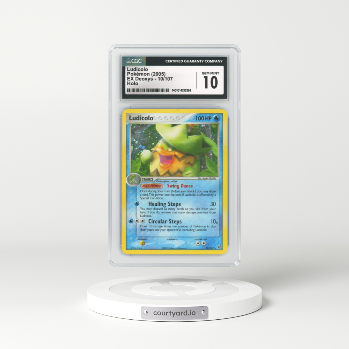 2005 EX Deoxys #10 Ludicolo - Holo (CGC 10 GEM MINT)