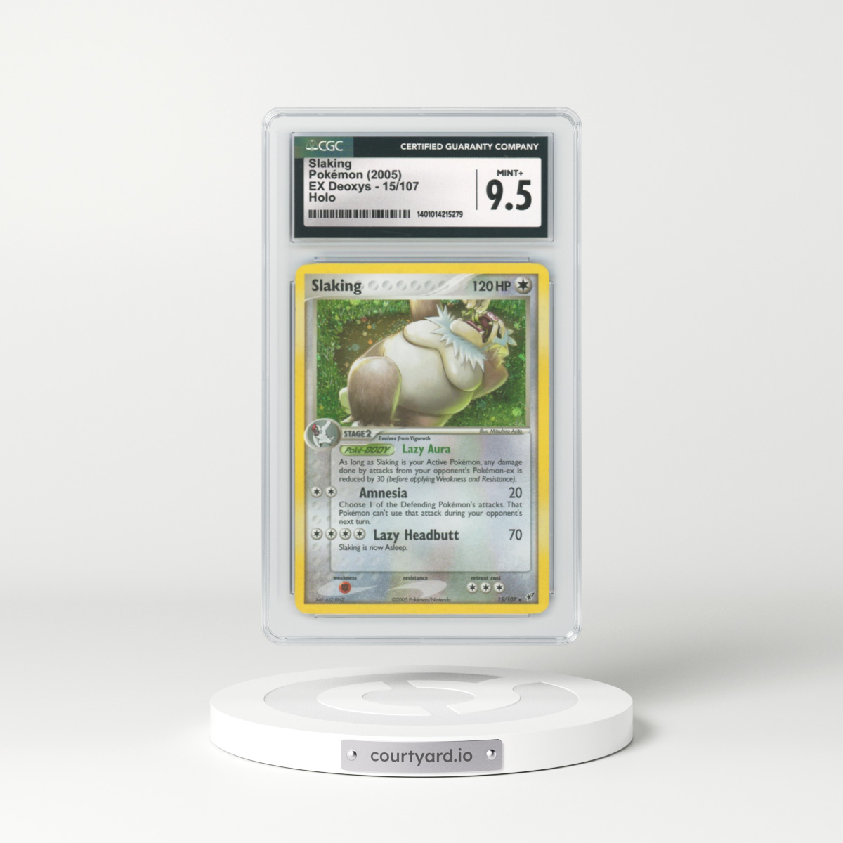 2005 EX Deoxys #15 Slaking - Holo (CGC 9.5 MINT+)