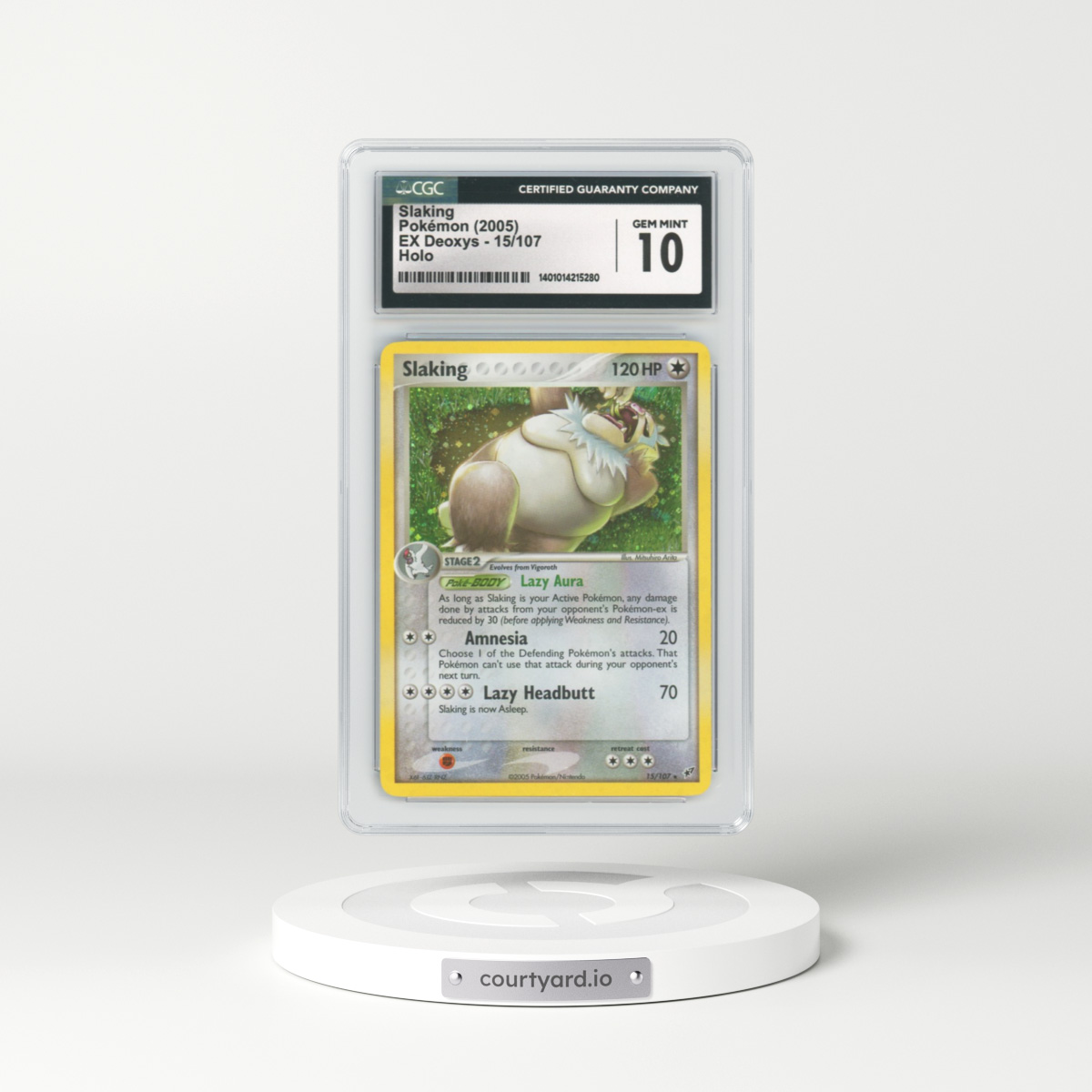 2005 EX Deoxys #15 Slaking - Holo (CGC 10 GEM MINT)