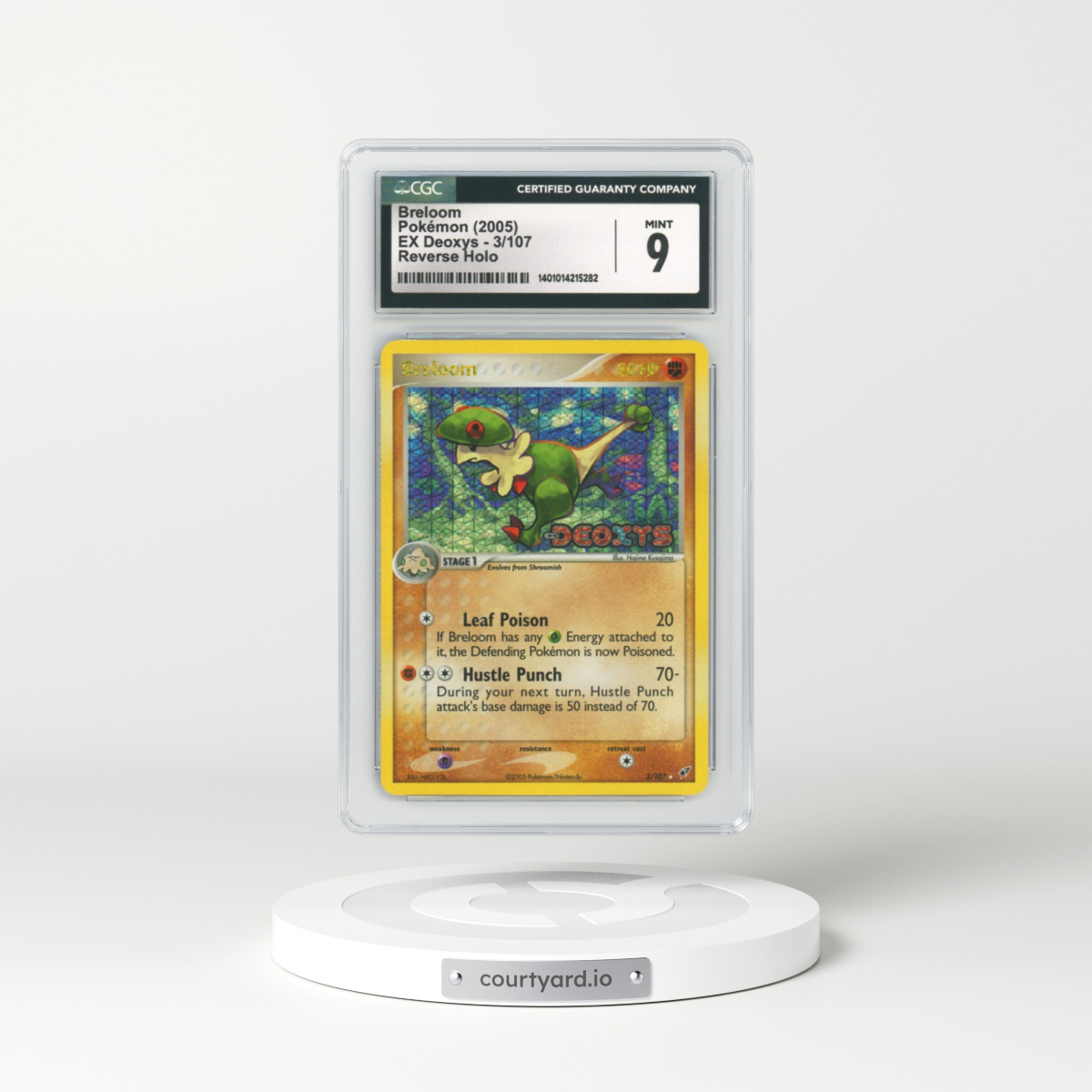2005 EX Deoxys #3 Breloom - Holo (CGC 9 MINT)