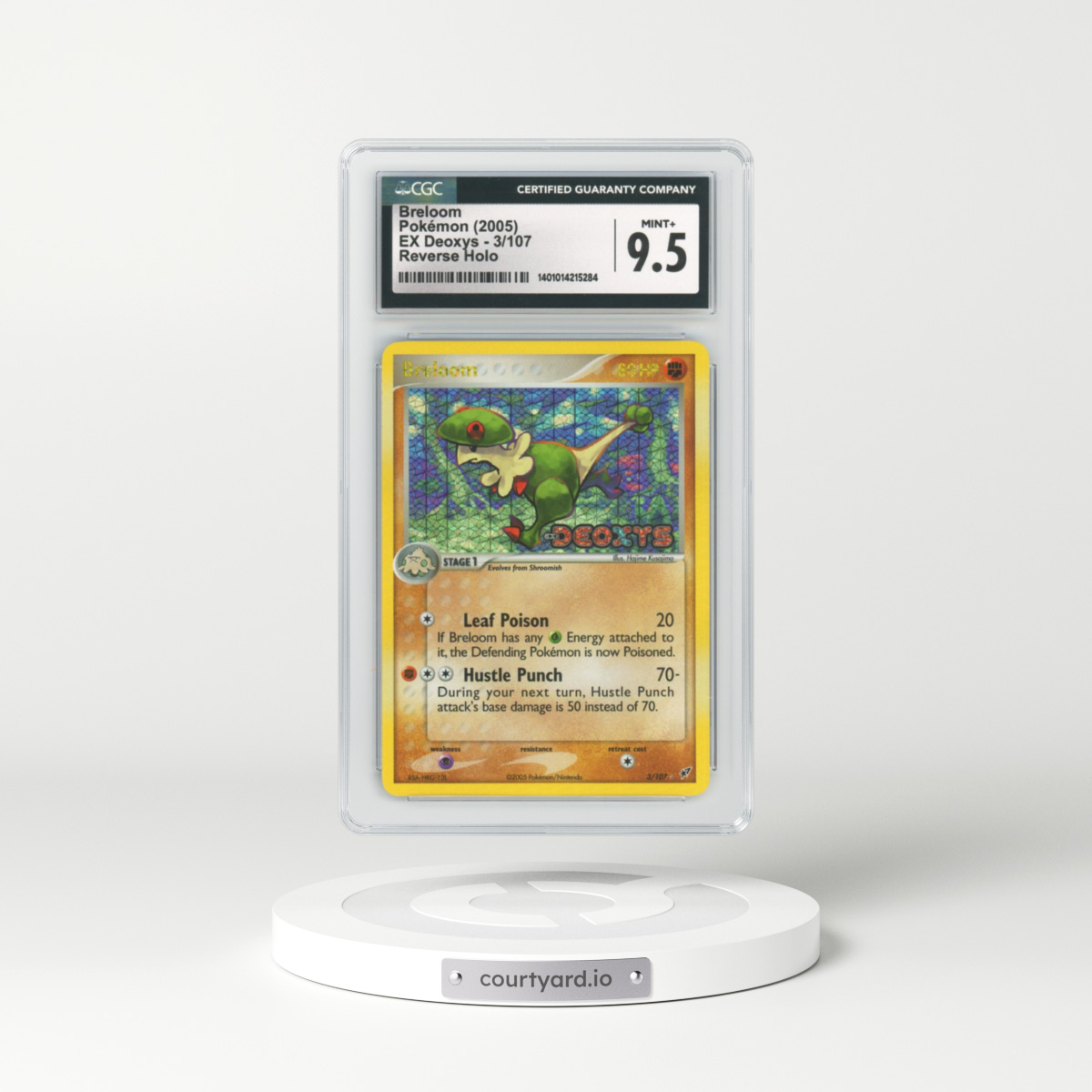 2005 EX Deoxys #3 Breloom - Holo (CGC 9.5 MINT+)
