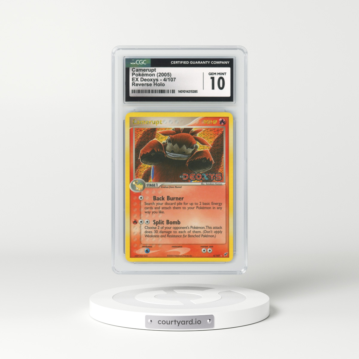 2005 EX Deoxys #4 Camerupt - Holo (CGC 10 GEM MINT)