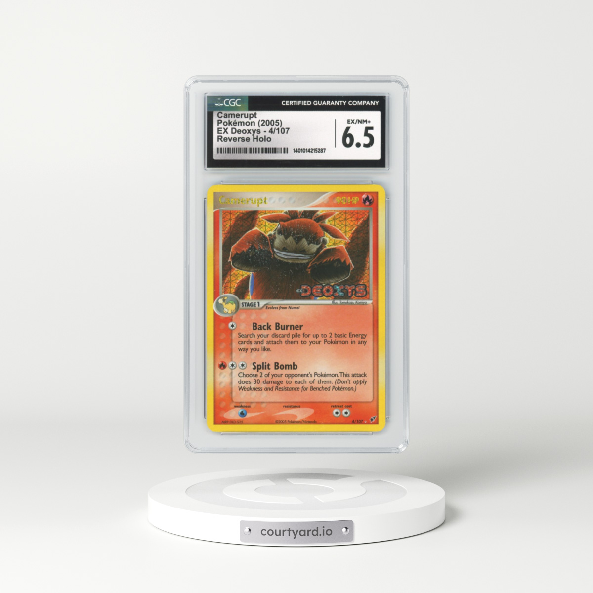 2005 EX Deoxys #4 Camerupt - Holo (CGC 6.5 EX-NM+)