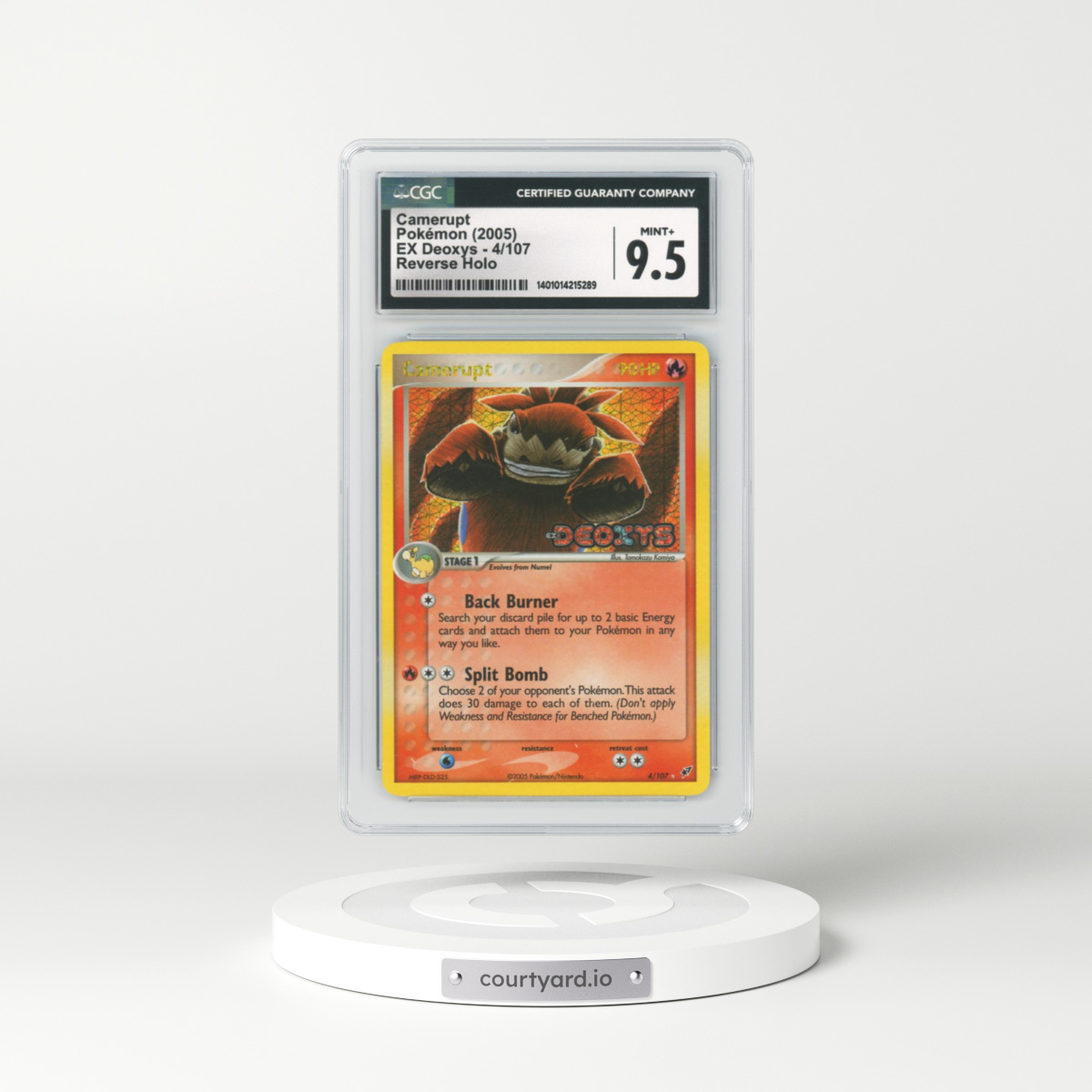 2005 EX Deoxys #4 Camerupt - Holo (CGC 9.5 MINT+)