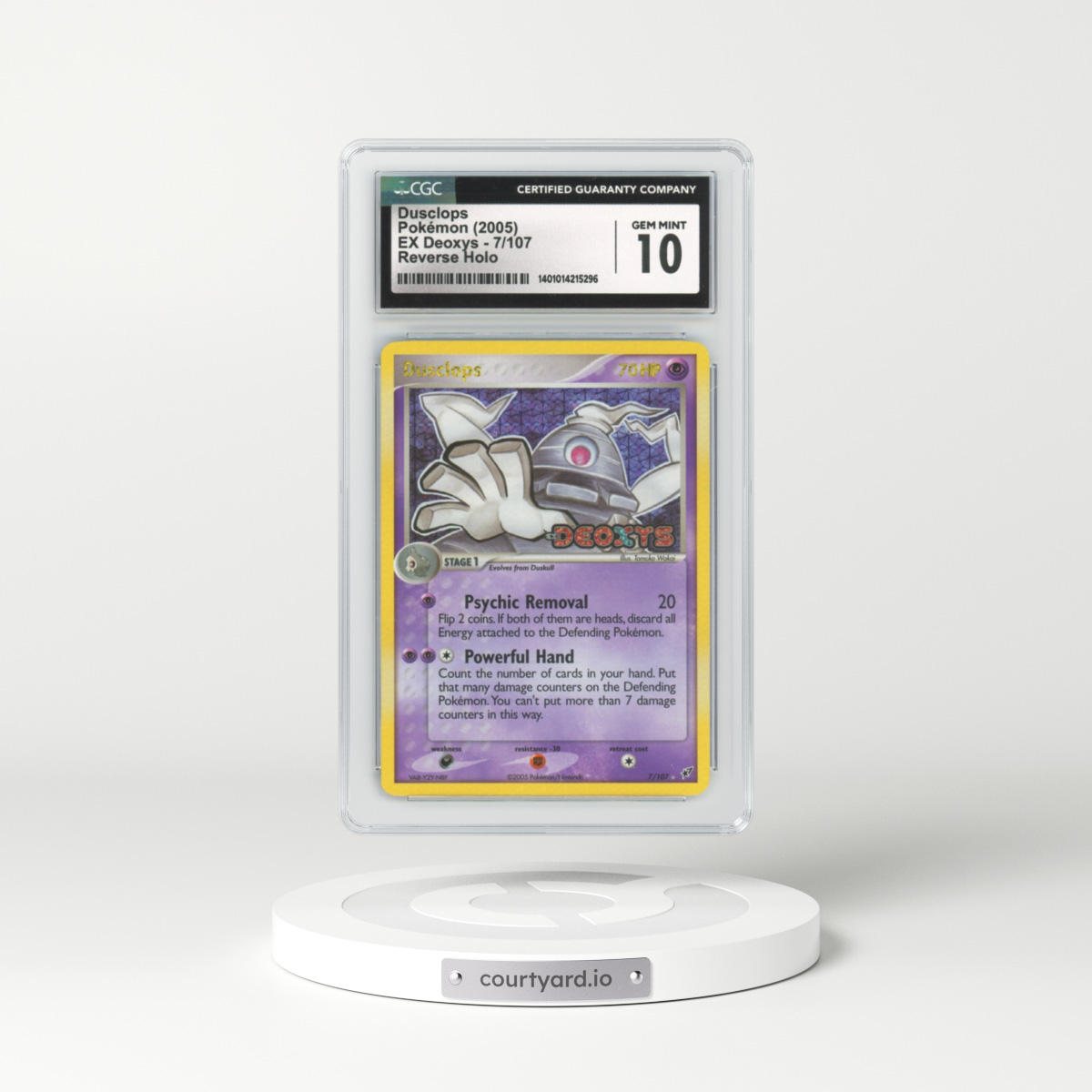 2005 EX Deoxys #7 Dusclops - Holo (CGC 10 GEM MINT)