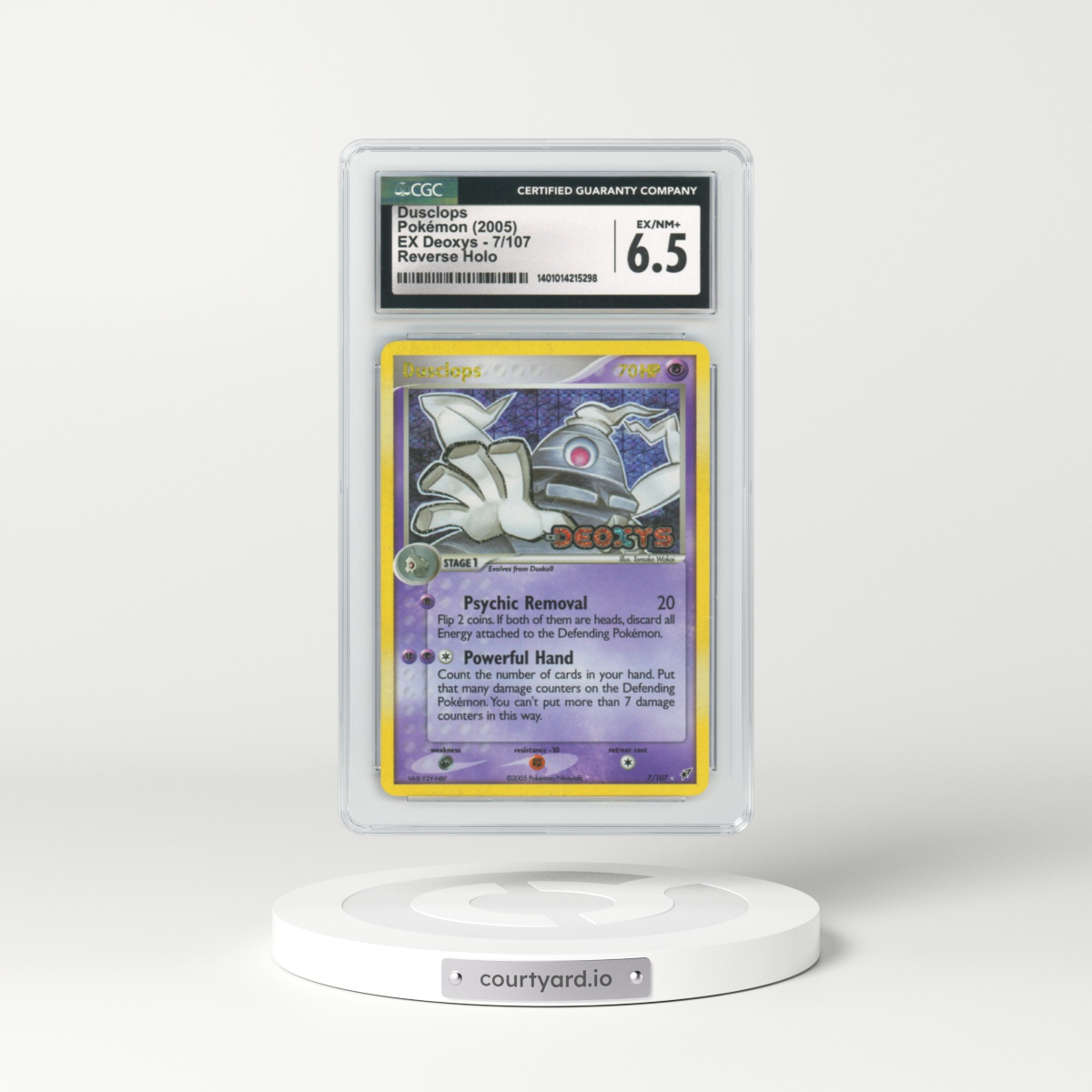 2005 EX Deoxys #7 Dusclops - Holo (CGC 6.5 EX-NM+)
