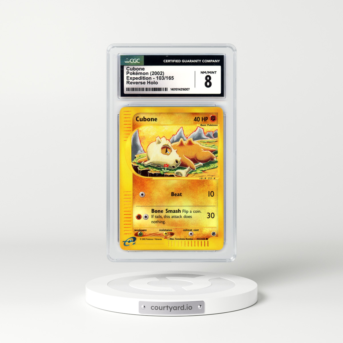 2002 Expedition #103 Cubone - Holo e-Card Symbol (CGC 8 NM-MT)