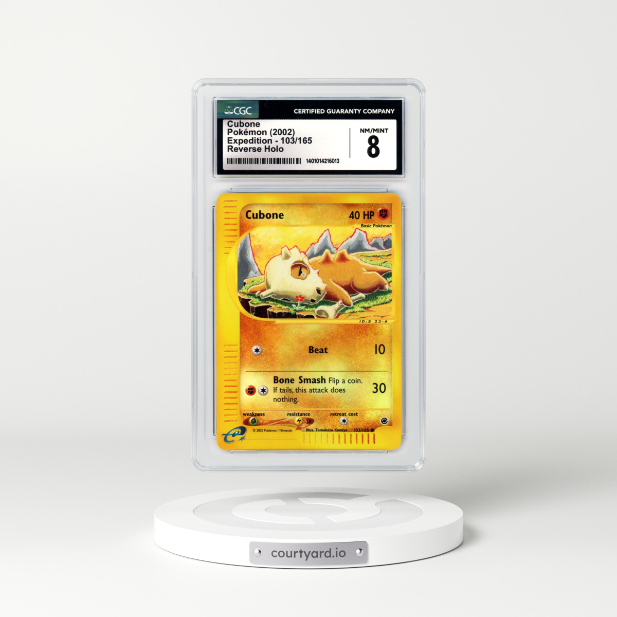 2002 Expedition #103 Cubone - Holo e-Card Symbol (CGC 8 NM-MT)